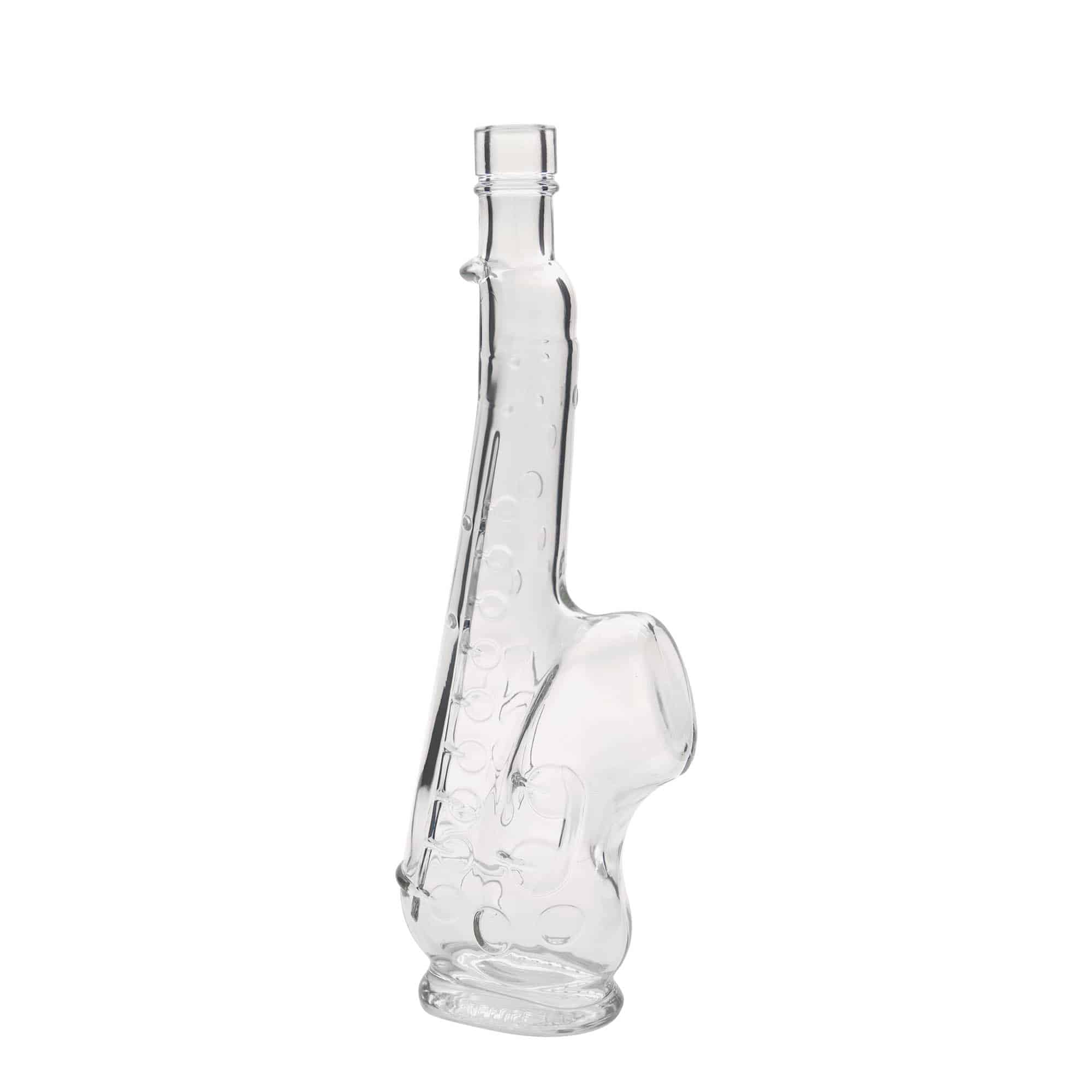 500 ml butelka szklana 'Saksofon', korek wylotowy