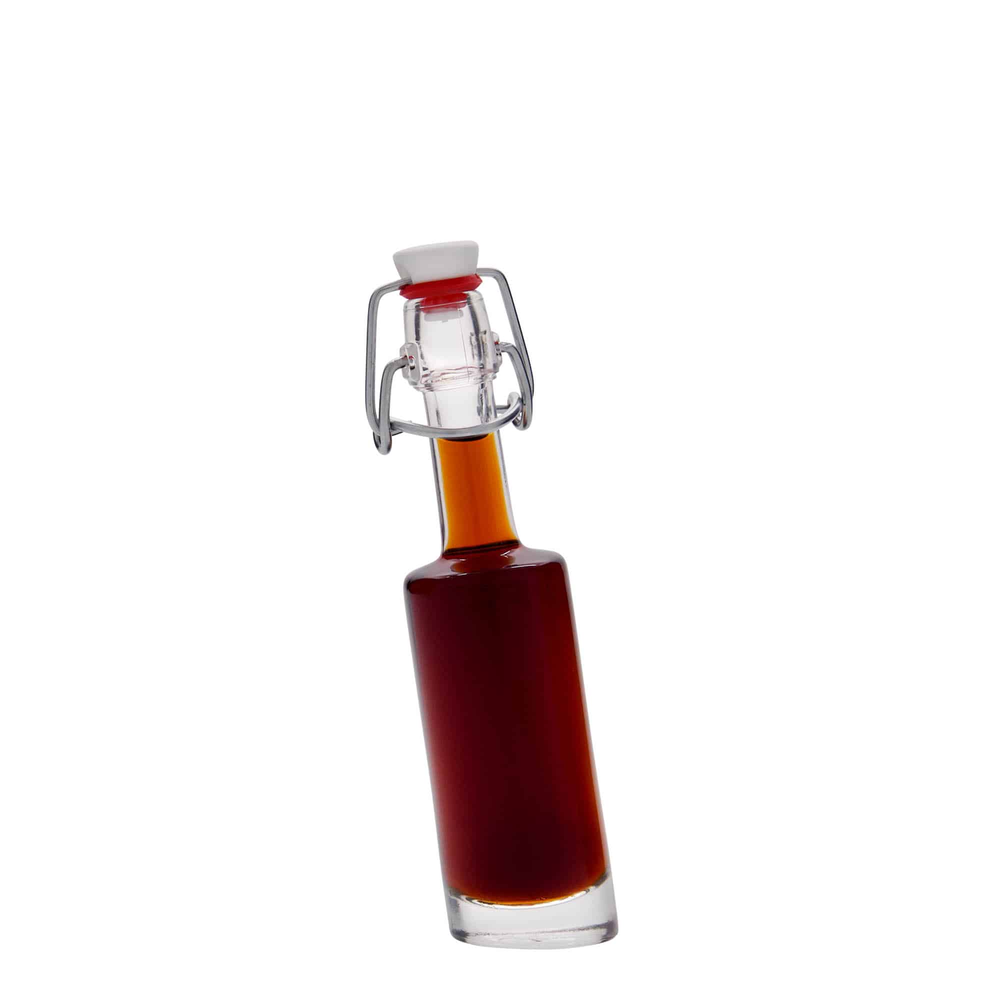 40 ml butelka szklana 'Bounty', szyjka: zamknięcie na klamrę