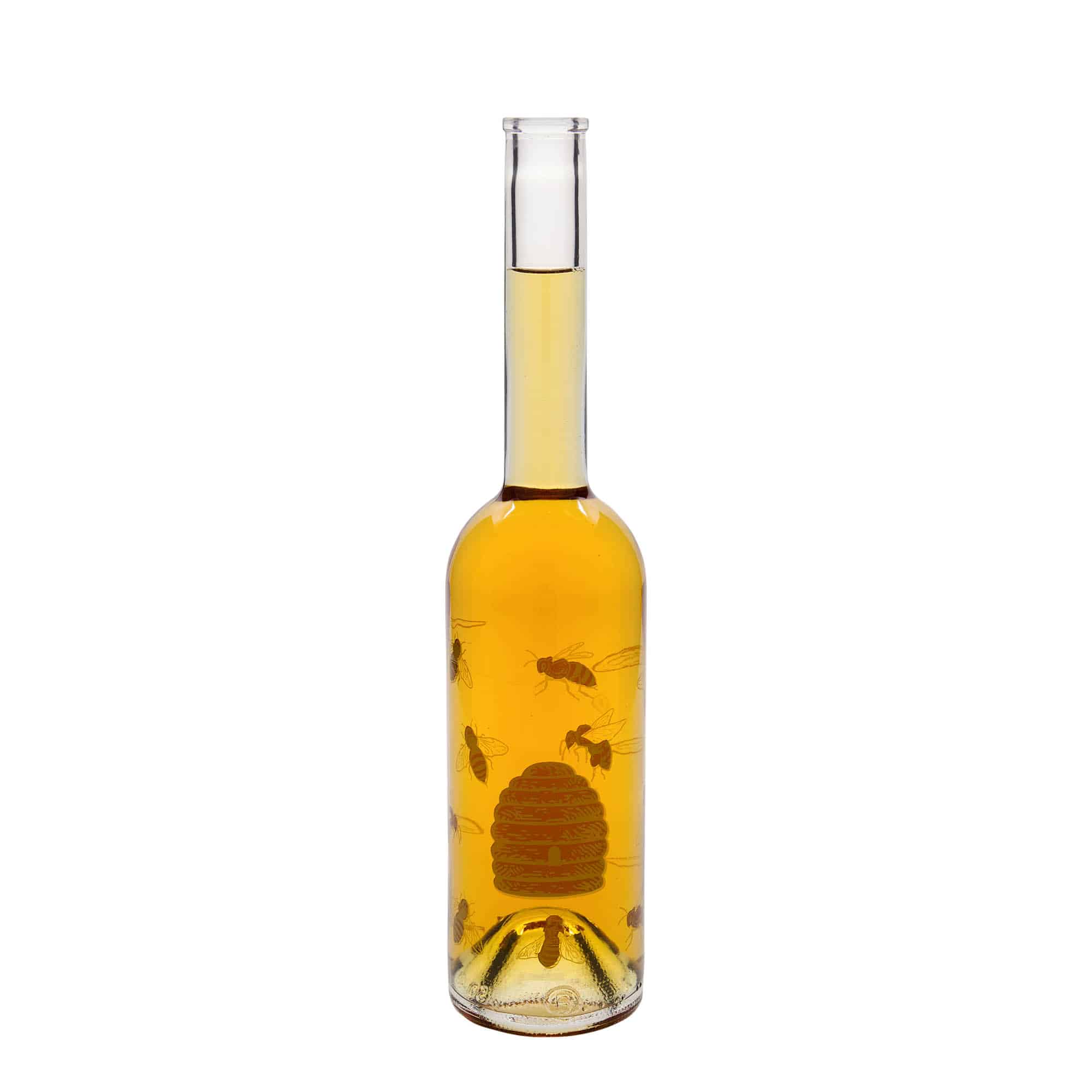 500 ml butelka szklana 'Opera', motyw: pszczoły, otwór: korek