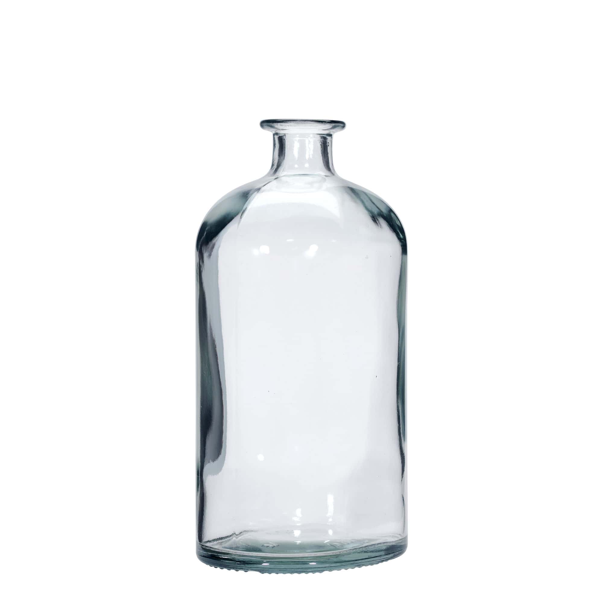1.000 ml butelka szklana 'Dundee', owalna, szyjka: korek