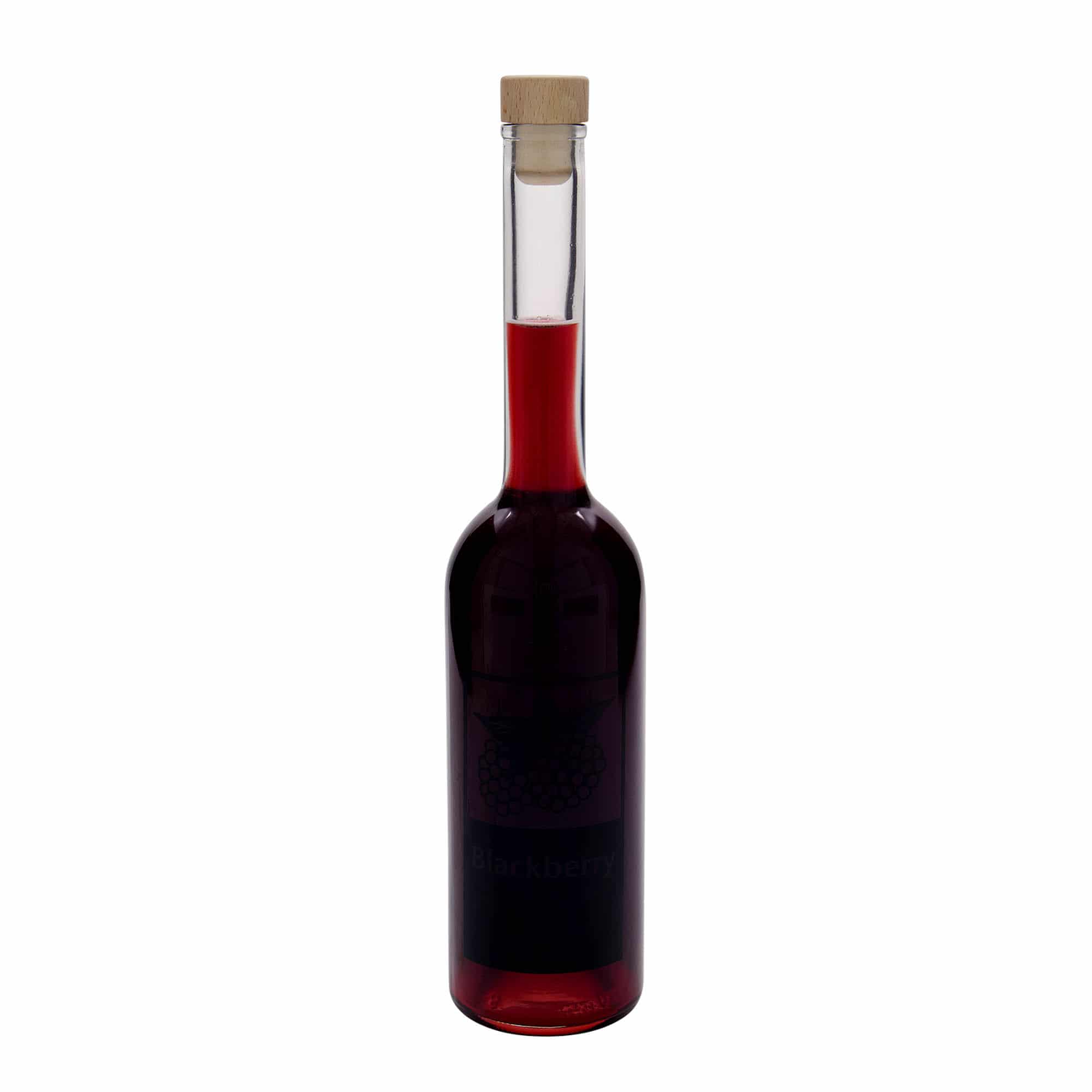 500 ml butelka szklana 'Opera', wzór: Blackberry, zamknięcie: korek