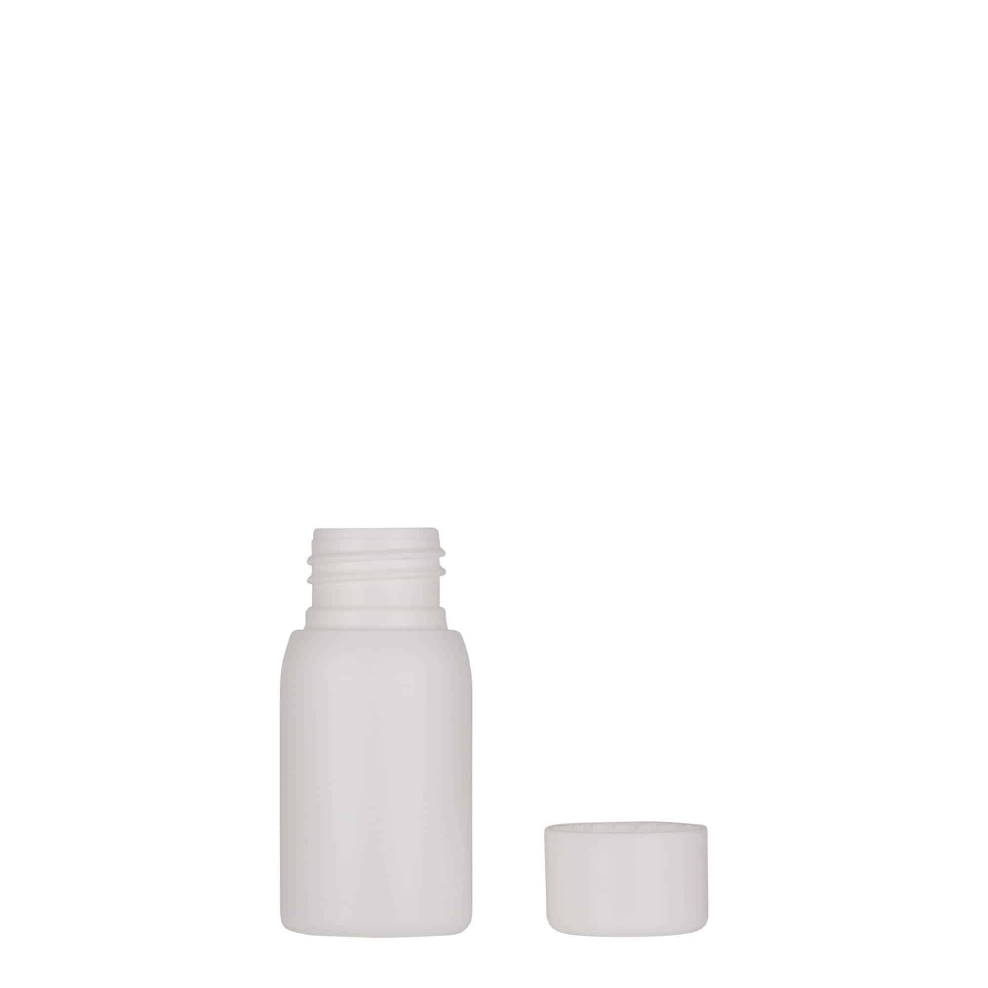 30 ml butelka plastikowa 'Tuffy', HDPE, biała, szyjka: 24/410