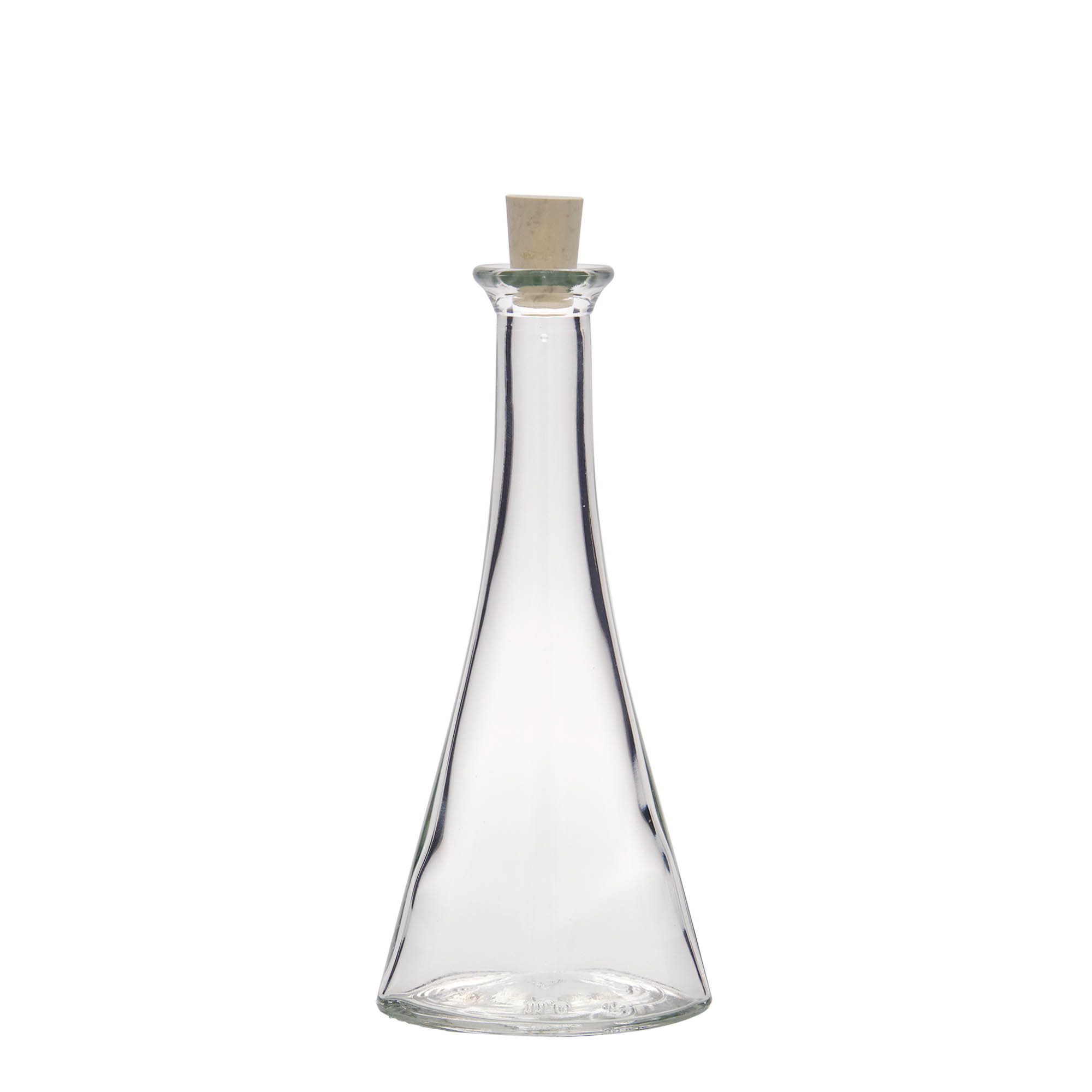 Butelka szklana 100 ml 'Veronica', półokrągła, otwór: korek