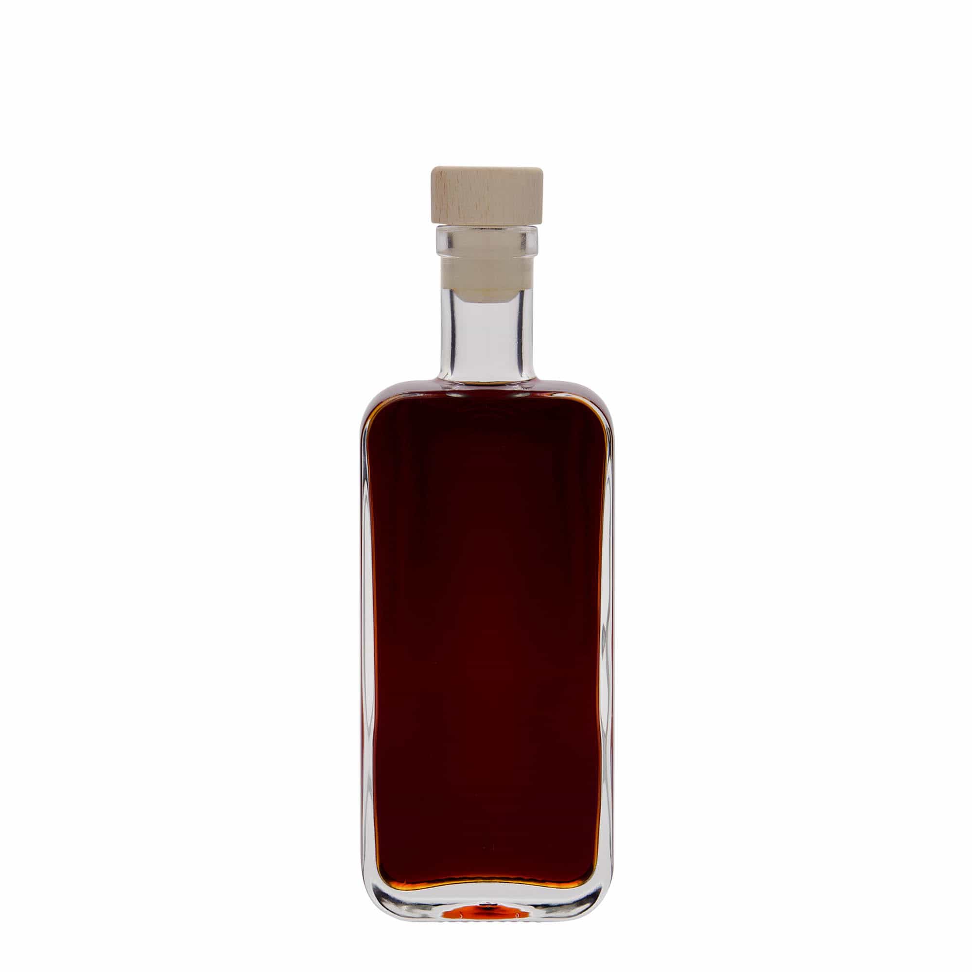 Butelka szklana 200 ml „Nice”, prostokątna, otwór: korek