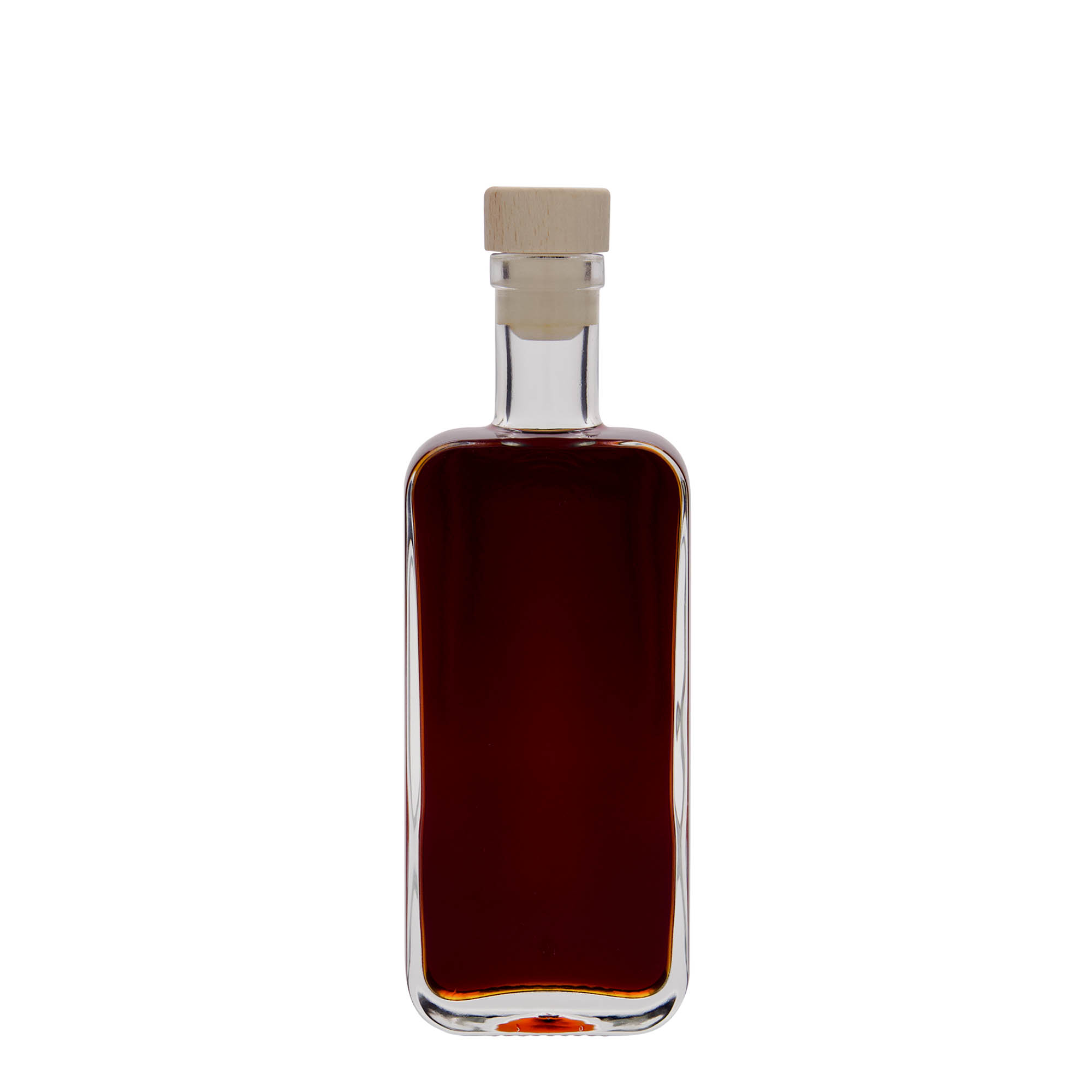 Butelka szklana 200 ml „Nice”, prostokątna, otwór: korek