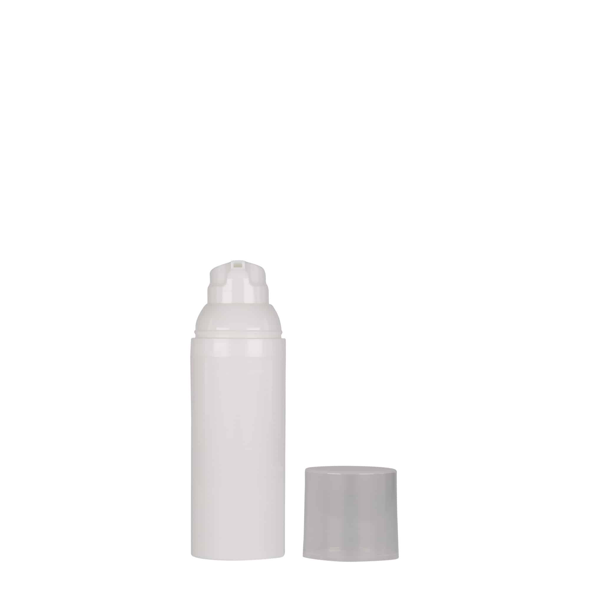 50 ml dozownik beztlenowy 'Mezzo', tworzywo sztuczne PP, biały