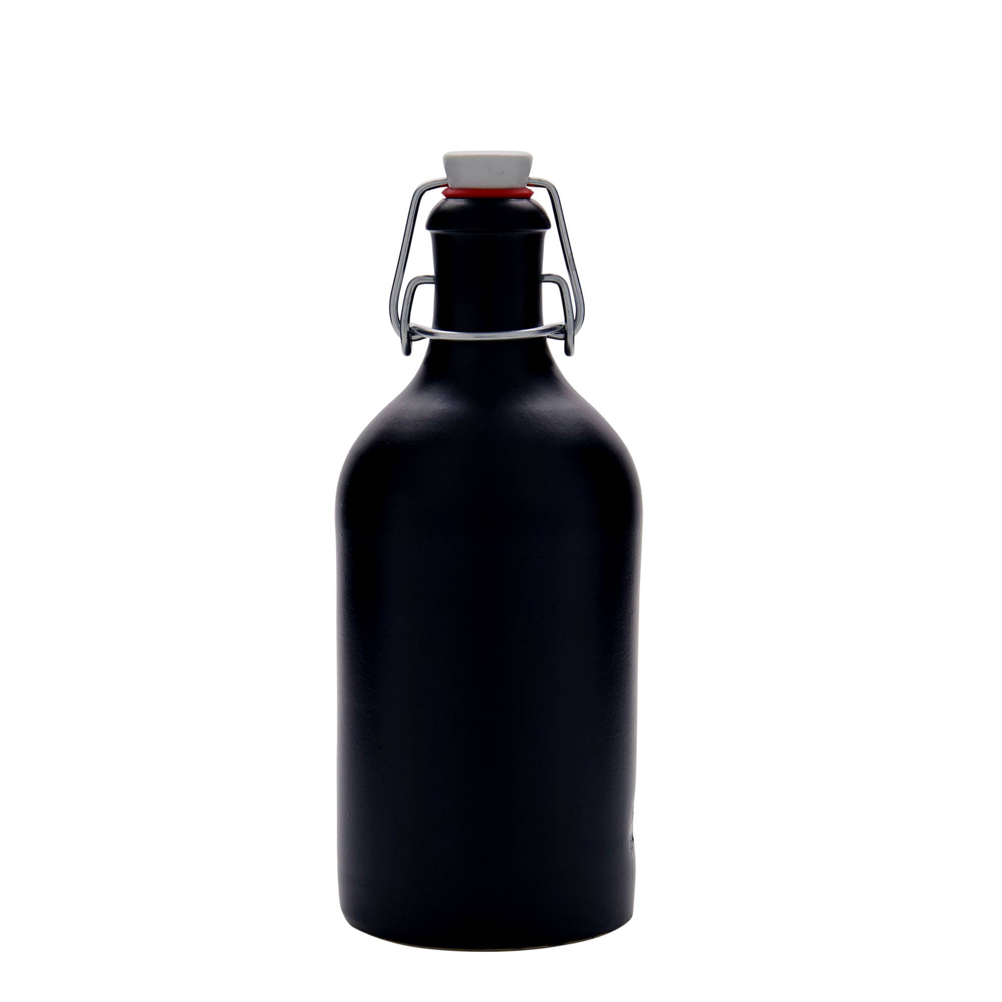 500 ml dzbanek do toniku, kamionka, czarny, otwór: zamknięcie na zatrzask