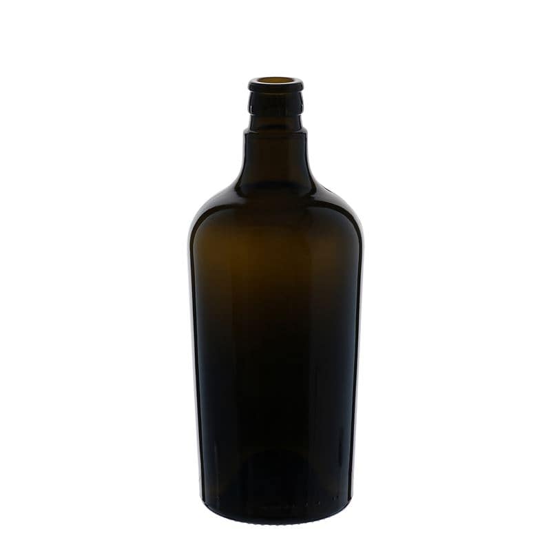 750 ml butelka na ocet/olej 'Oleum', szkło, kolor zielony antyczny, zamknięcie: DOP