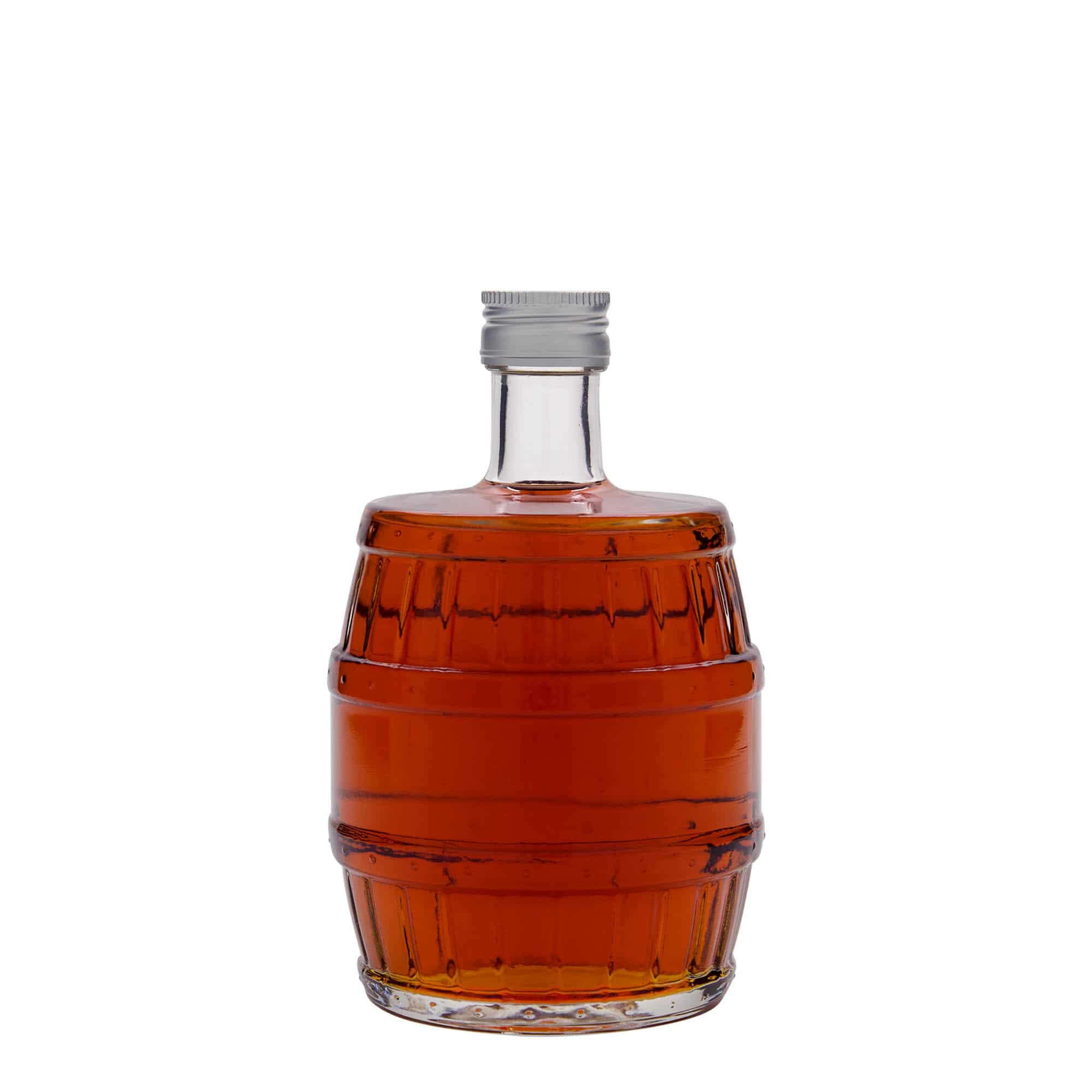 500 ml butelka szklana 'Beczka', zamknięcie: PP 28