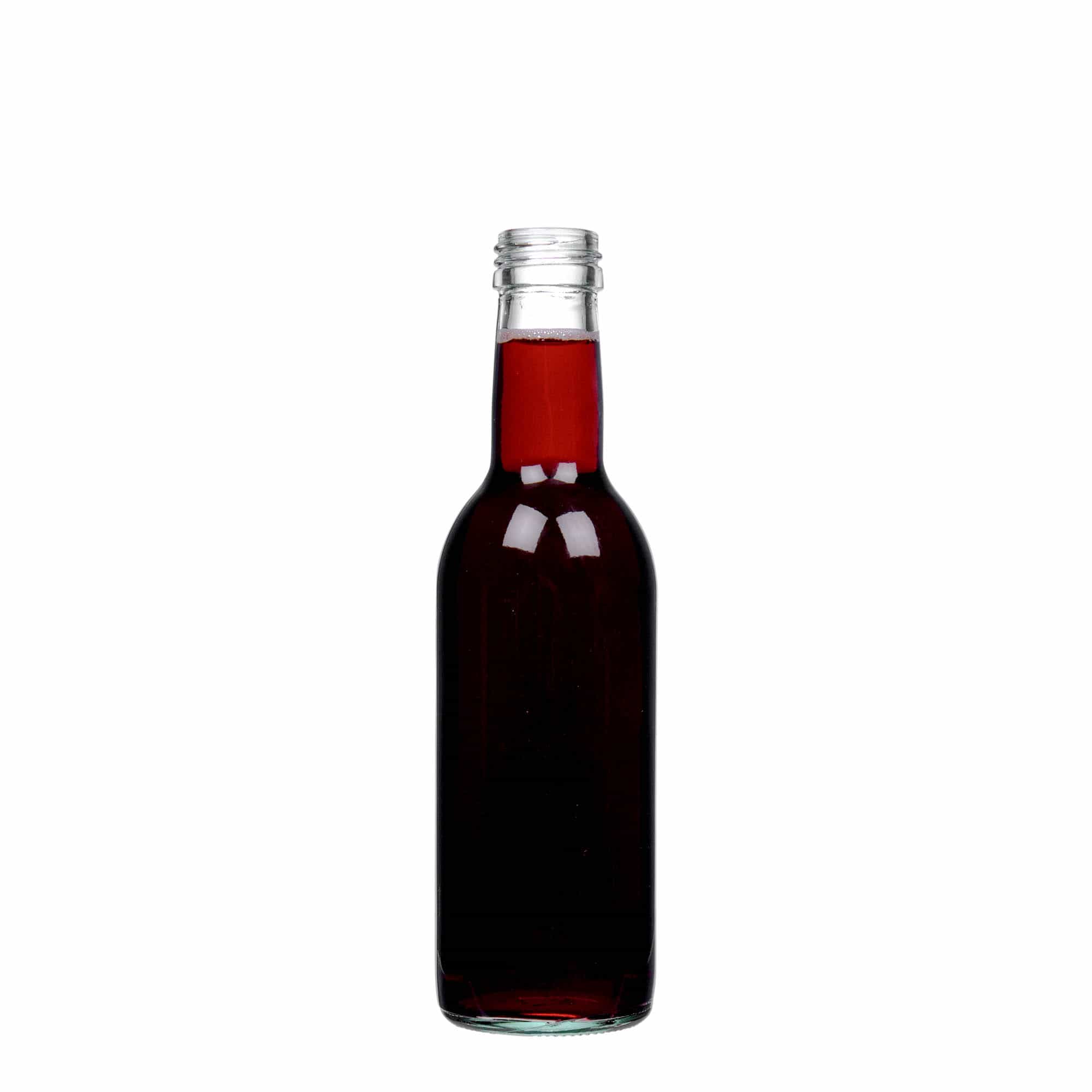250 ml butelka szklana 'Bordeaux', zamknięcie: PP 28