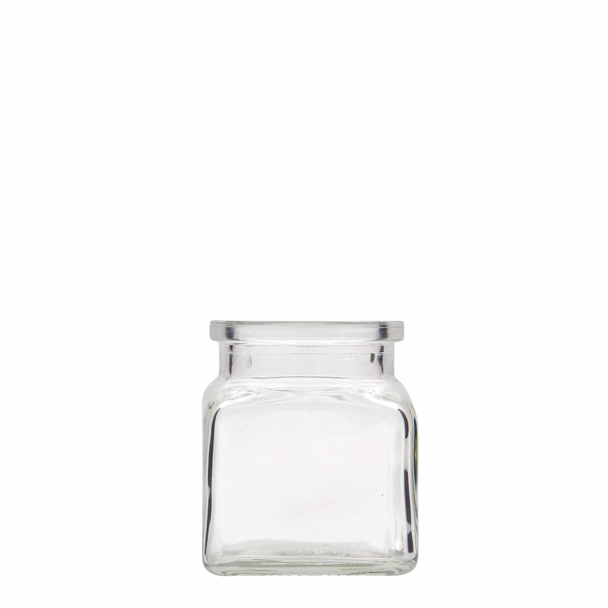 120 ml słoik z korkiem, kwadratowy, zamknięcie: korek 120 ml słoik z korkiem, kwadratowy, zamknięcie: korek