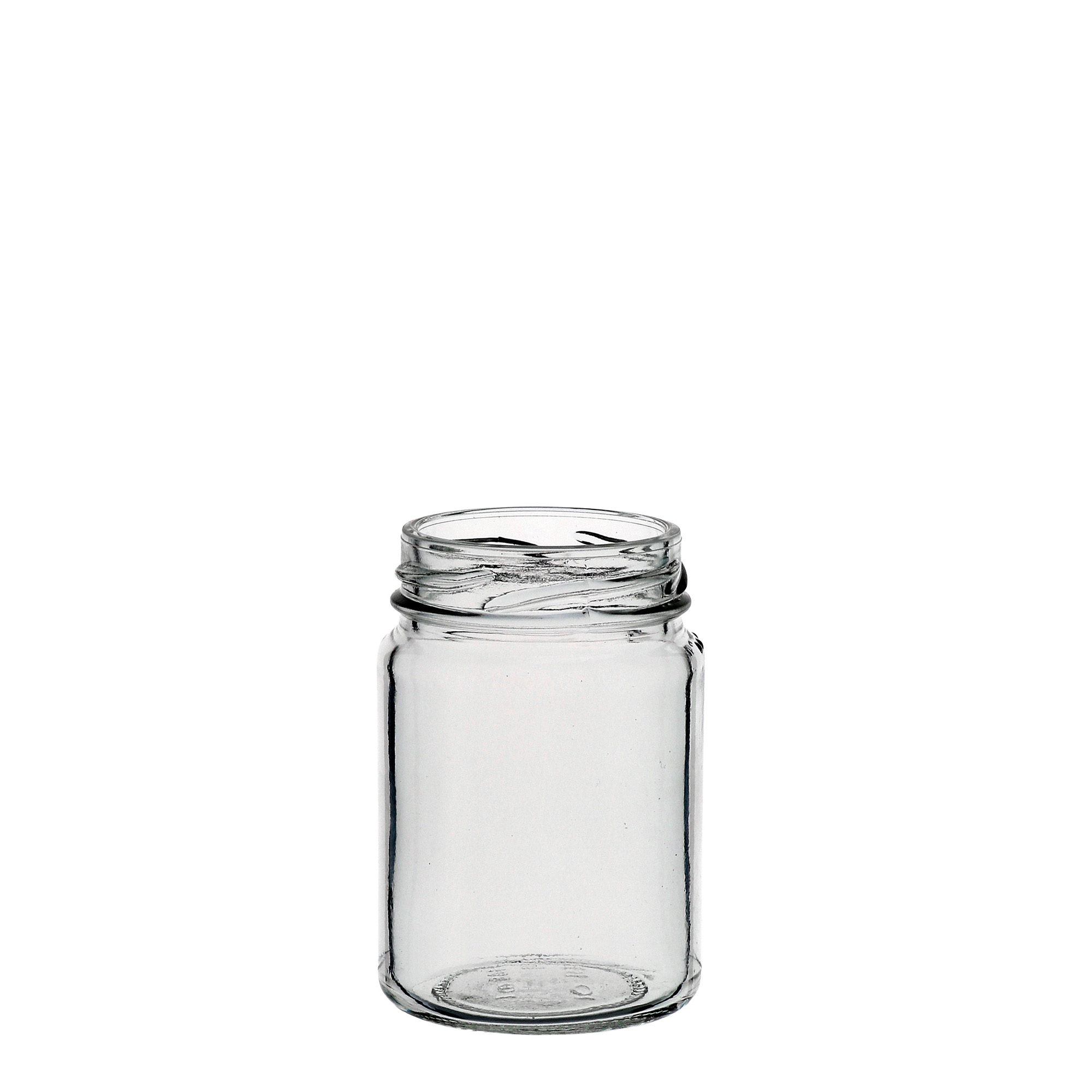 106 ml wysokie szklane naczynie okrągłe, otwór: Twist-Off (TO 48)