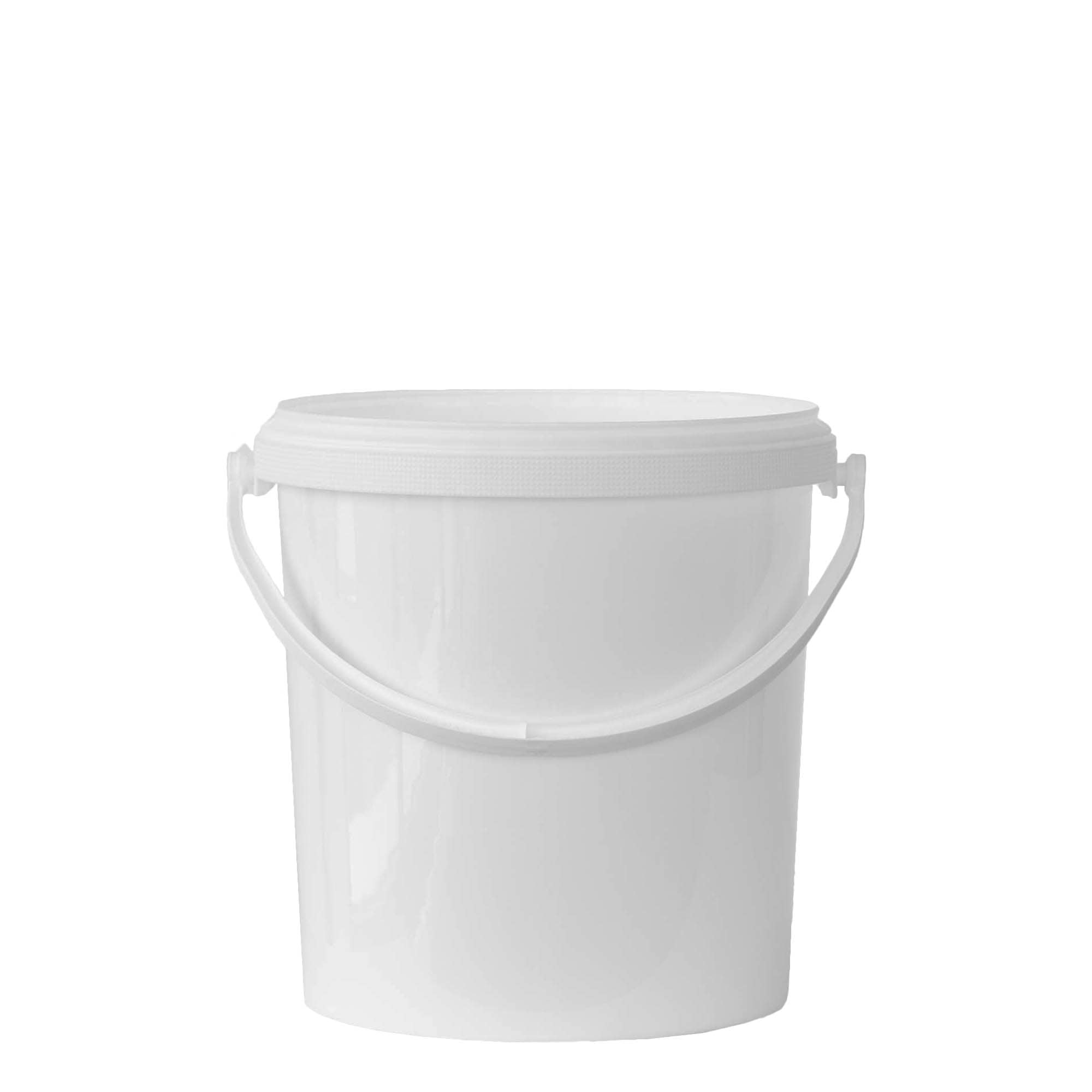 6 l wiadro, tworzywo sztuczne PP, kolor biały 6 l wiadro, tworzywo sztuczne PP, kolor biały