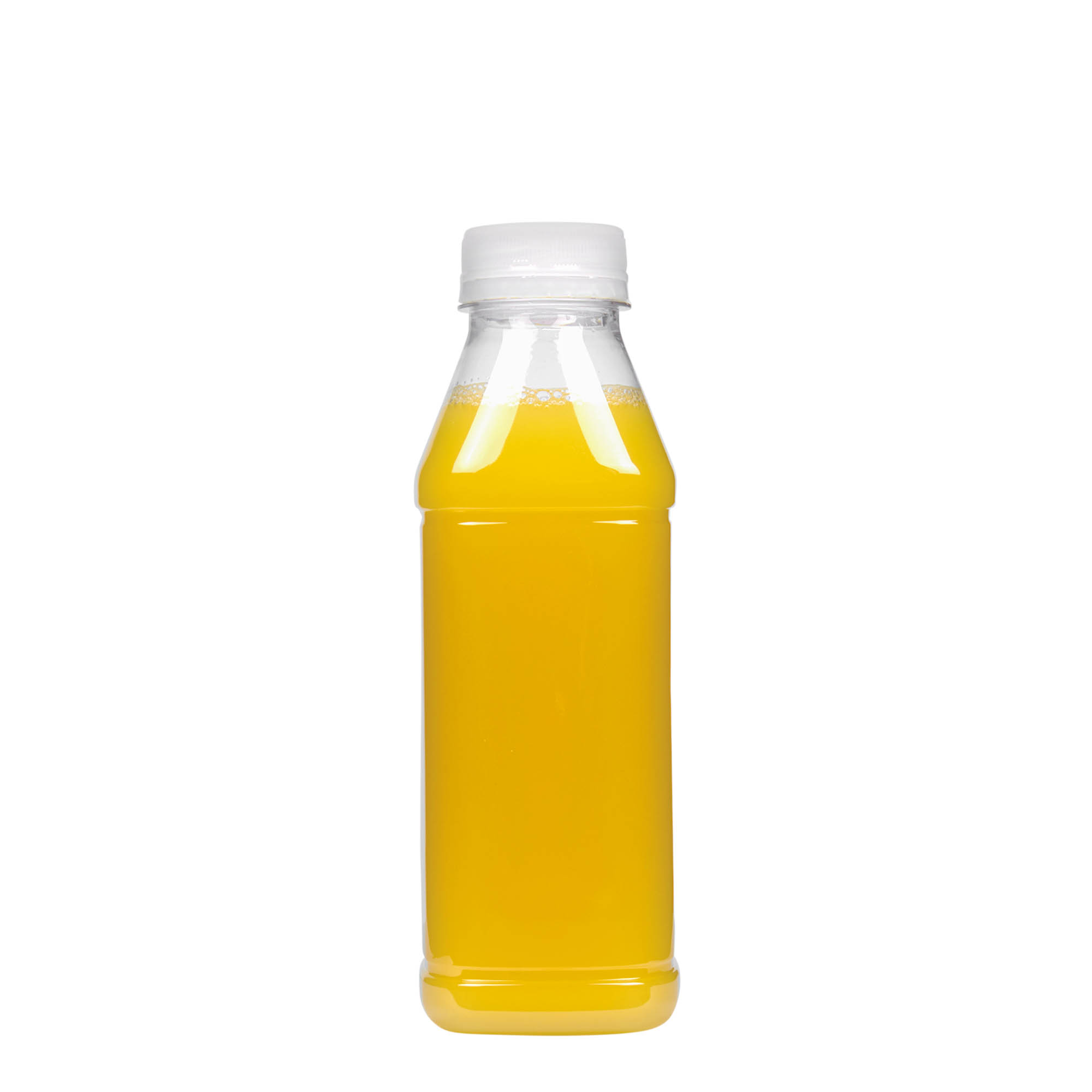 500 ml butelka PET „Milk and Juice Carré”, kwadratowa, plastikowa, szyjka: 38 mm 500 ml butelka PET „Milk and Juice Carré”, kwadratowa, plastikowa, szyjka: 38 mm