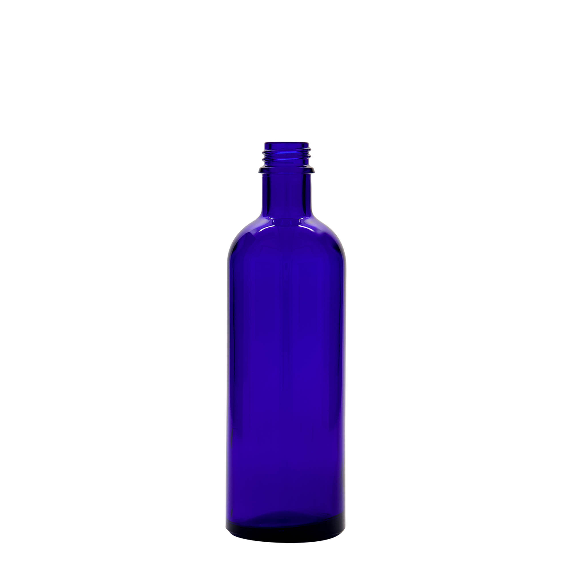 200 ml butelka medyczna, szkło, królewski niebieski, wylot: DIN 22 200 ml butelka medyczna, szkło, królewski niebieski, wylot: DIN 22