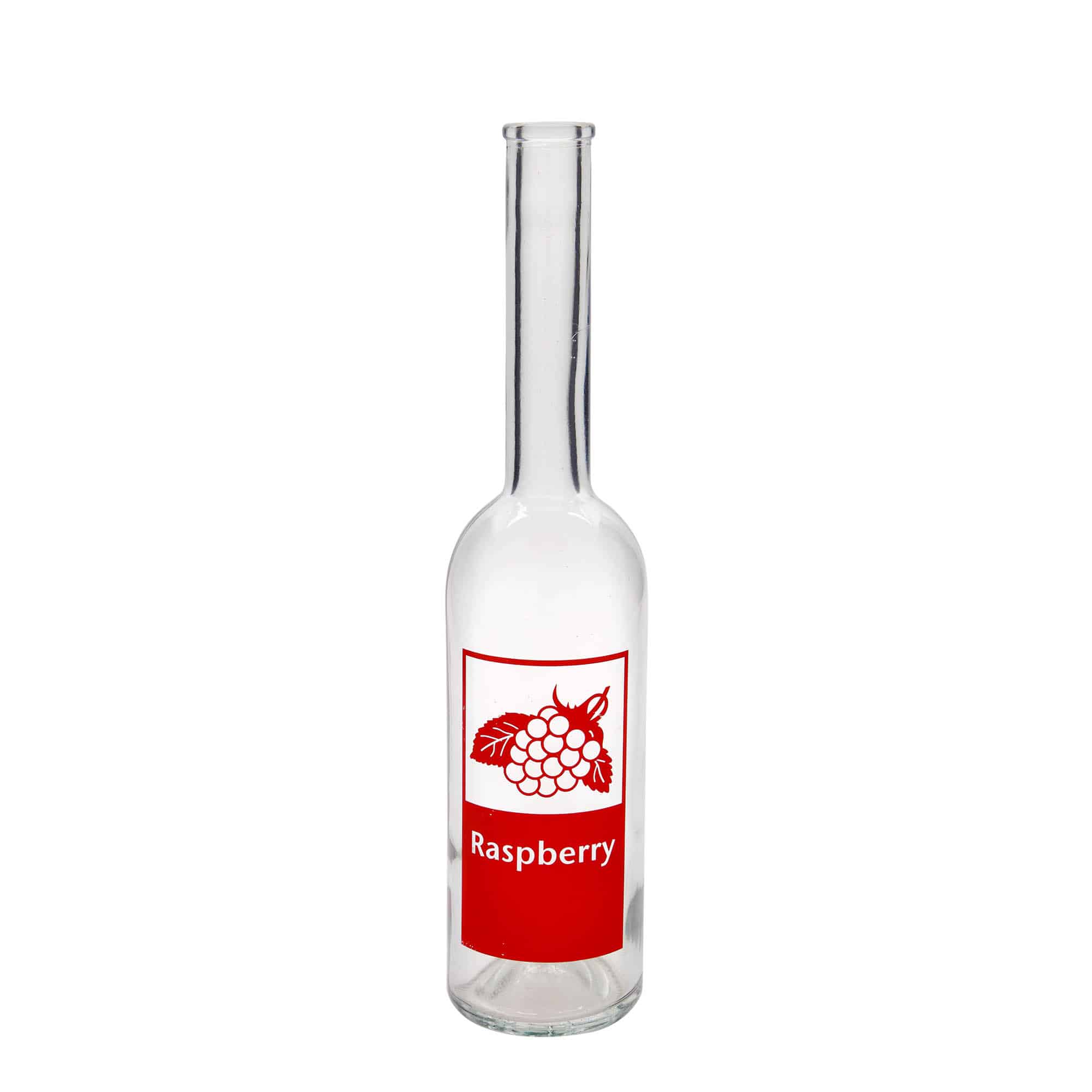 500 ml butelka szklana 'Opera', wzór: Raspberry, zamknięcie: korek