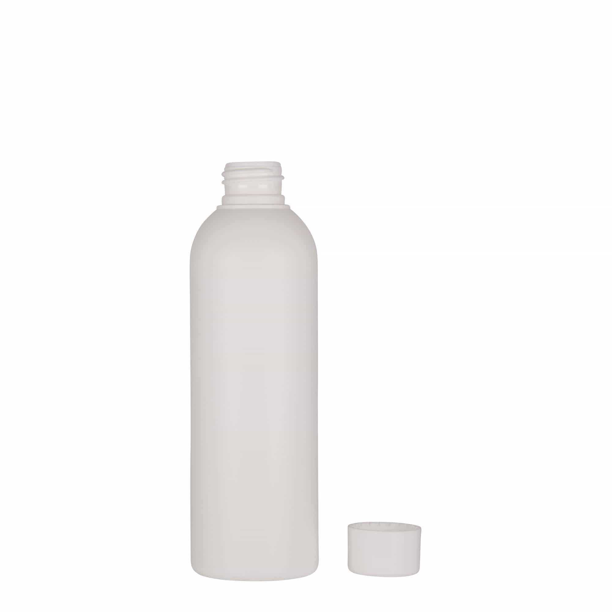 200 ml plastikowa butelka „Tuffy”, HDPE, biała, gwint: 24/410