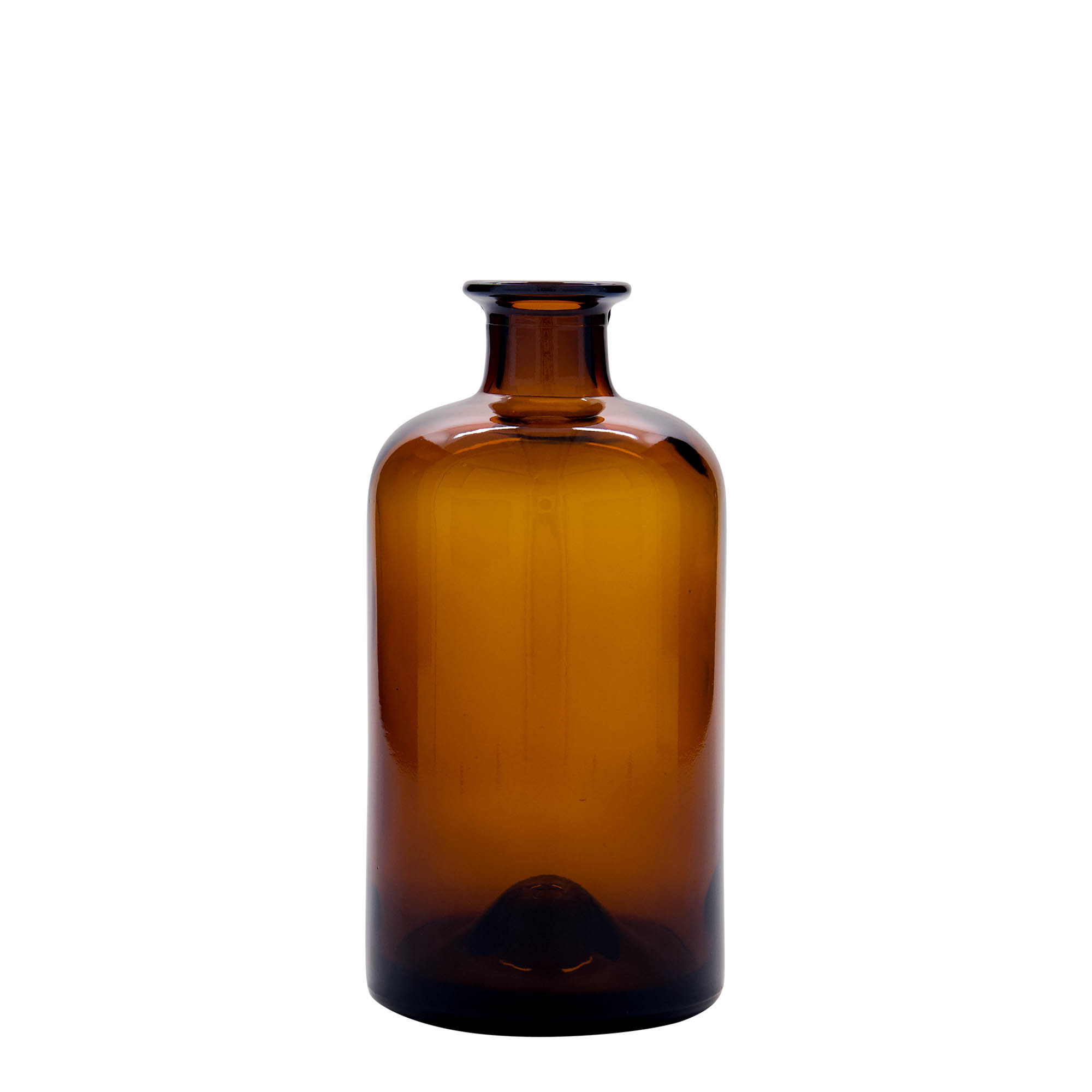 500 ml butelka szklana apteczna, brązowa, szyjka: korek
