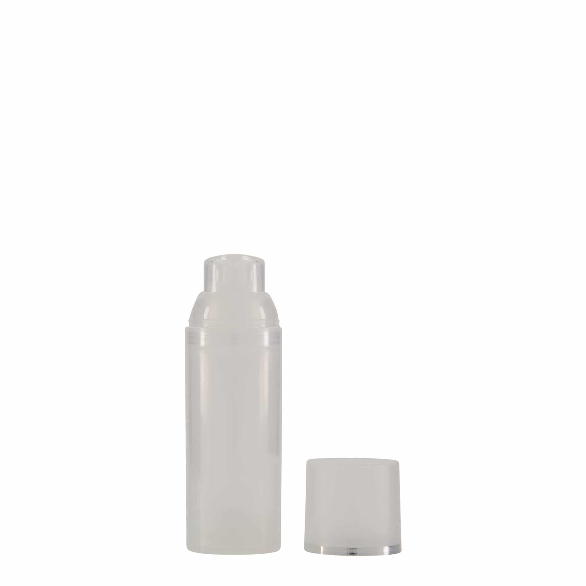 50 ml dozownik bezpowietrzny 'Mezzo', tworzywo sztuczne PP, naturalny
