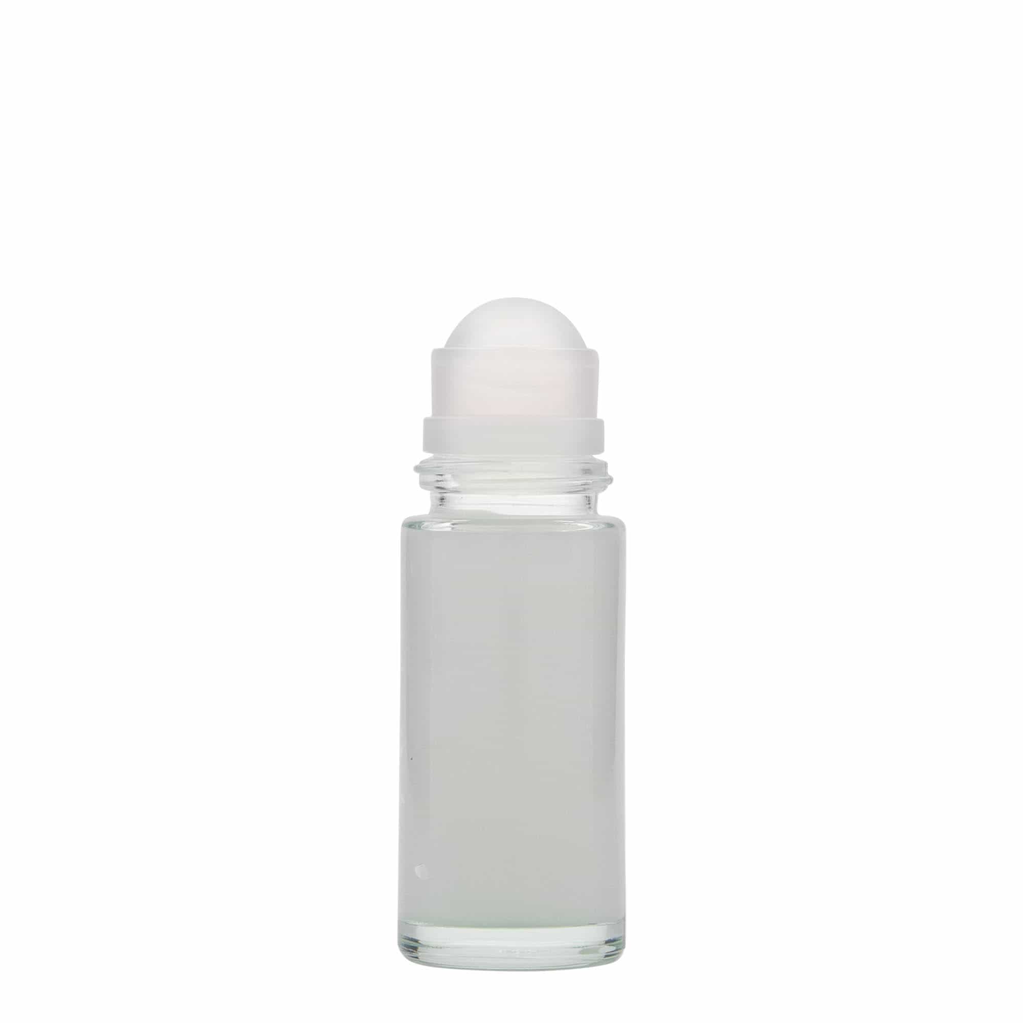 50 ml butelka roll-on, szkło, wylot: zakrętka na gwint