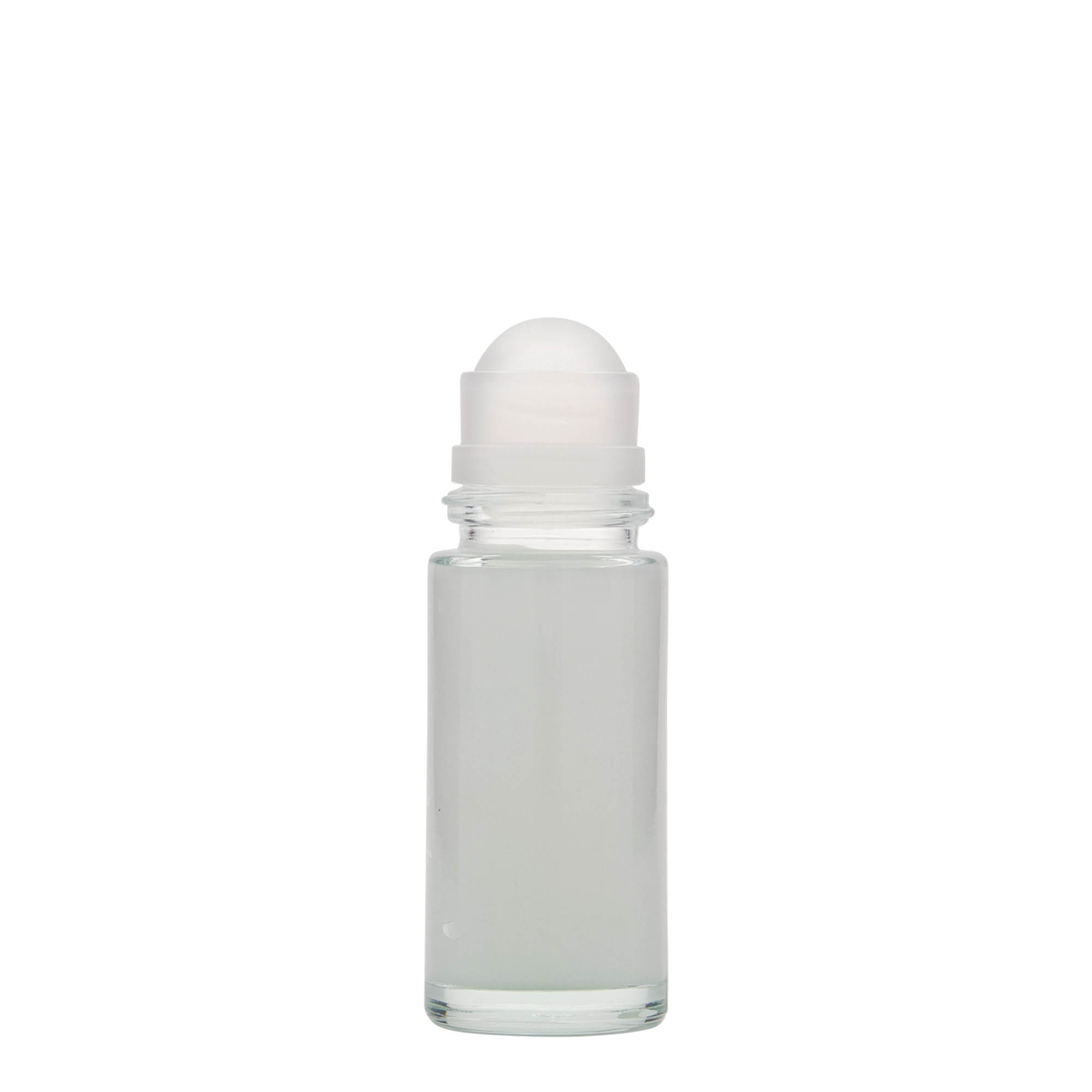 50 ml butelka roll-on, szkło, wylot: zakrętka na gwint 50 ml butelka roll-on, szkło, wylot: zakrętka na gwint