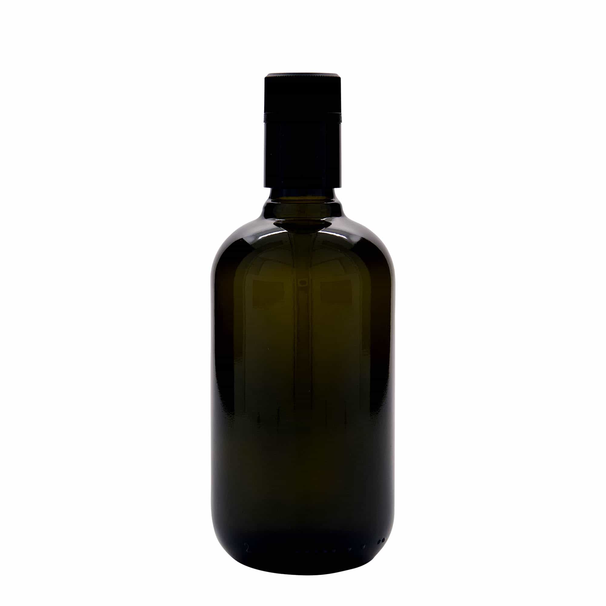 Butelka na ocet/olej 500 ml „Biolio”, szkło antyczne zielone, wylot: DOP