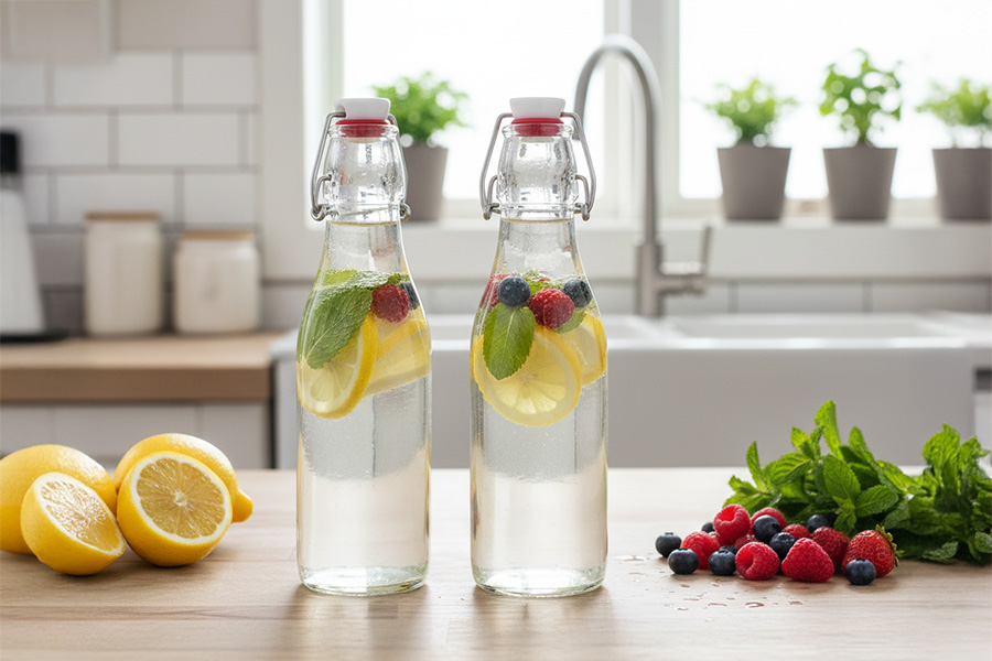 Infused Water – Cytrynowo-miętowa orzeźwiająca woda