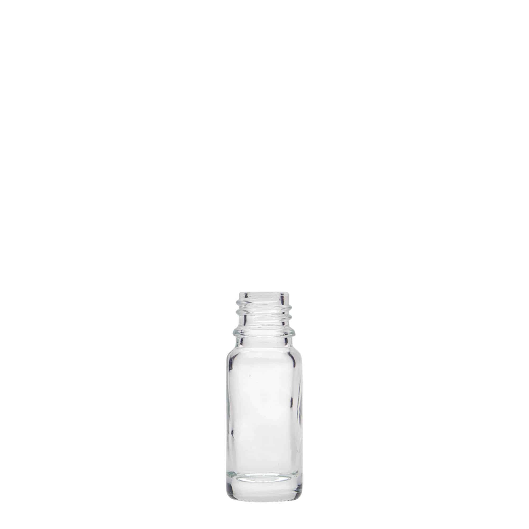 10 ml butelka farmaceutyczna, szkło, zamknięcie: DIN 18