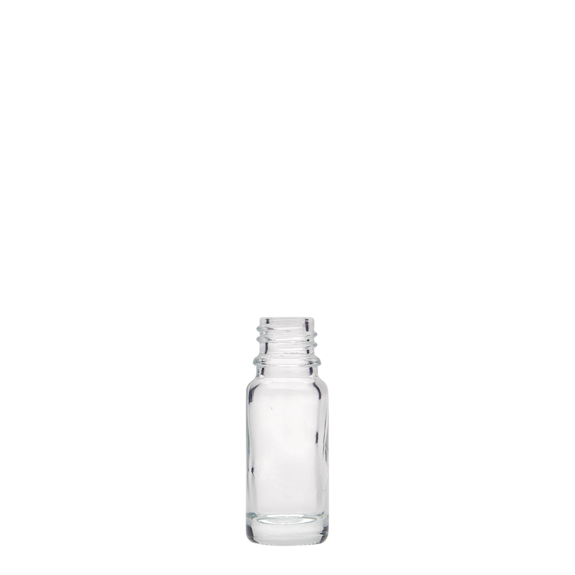 10 ml butelka medyczna, szkło, szyjka: DIN 18 10 ml butelka medyczna, szkło, szyjka: DIN 18