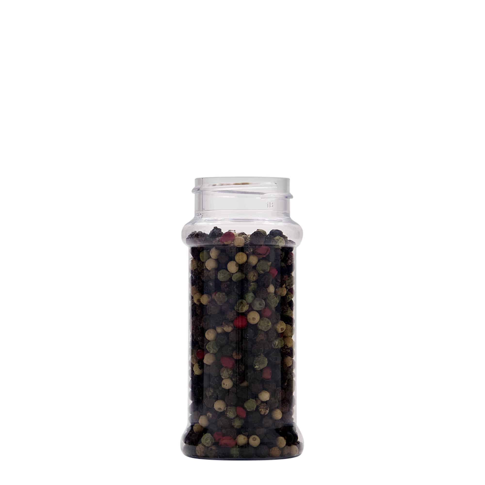 100 ml plastikowy pojemnik na przyprawy PET, tworzywo sztuczne, gwint: 38/400