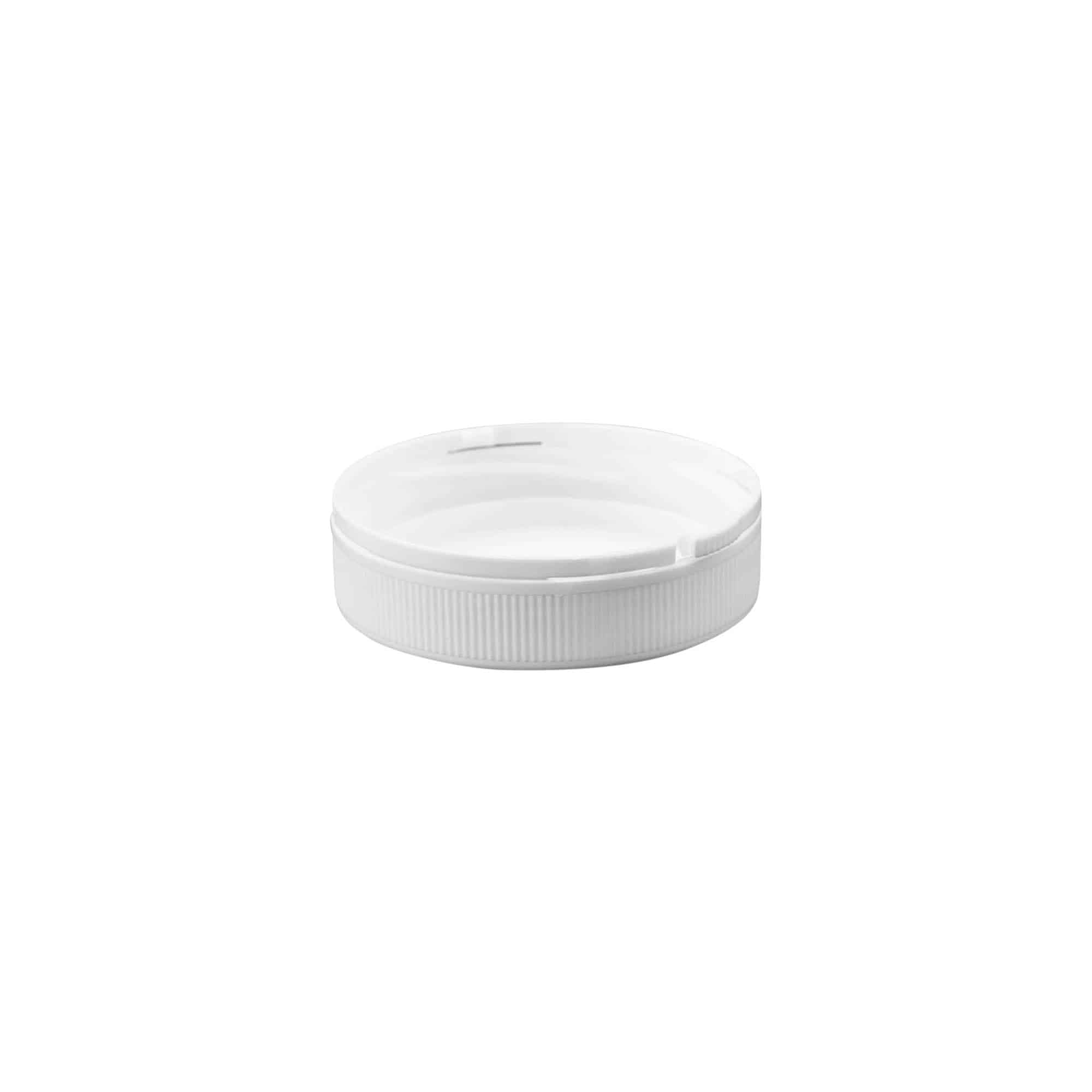 Zakrętka z gwintem 'Securilock' 61,9 mm, tworzywo sztuczne PP, biały