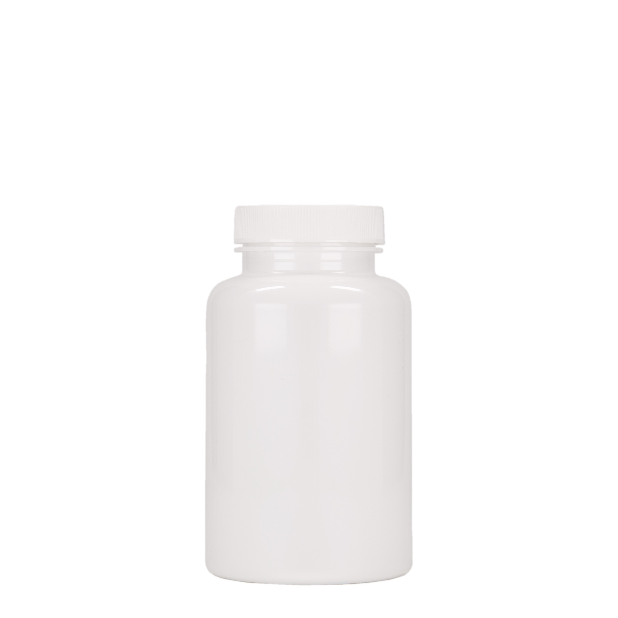 250 ml butelka PET, plastik, biały, gwint: 45/400