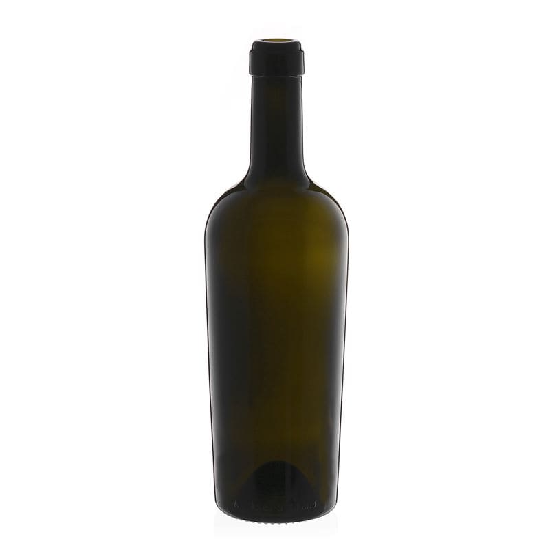 750 ml butelka na wino 'Imperiale', antyczny zielony, szyjka: korek