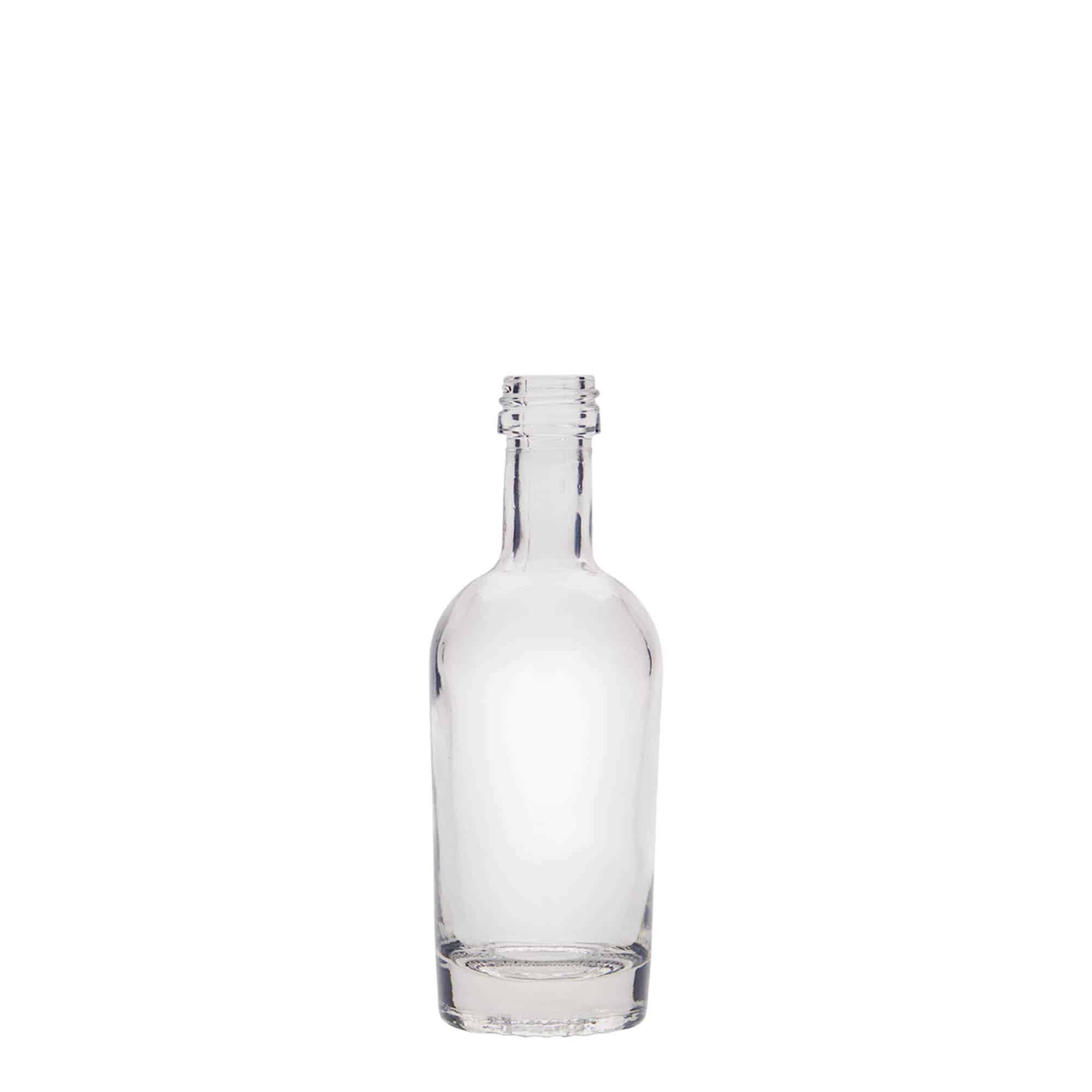 50 ml butelka szklana 'Pepe', gwint: PP 18