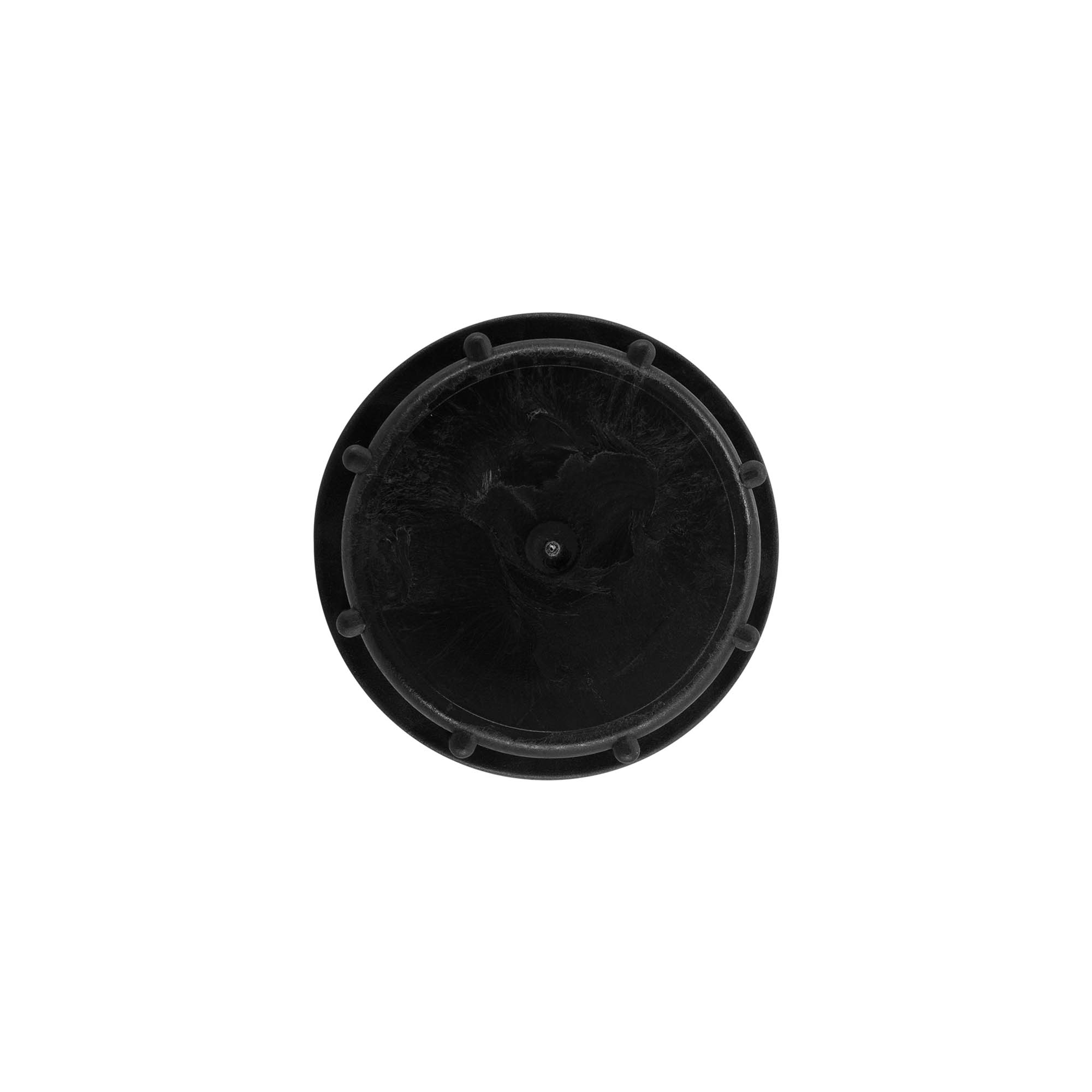 Zakrętka z gwintem, tworzywo sztuczne PP, czarna, do otworu: ND55