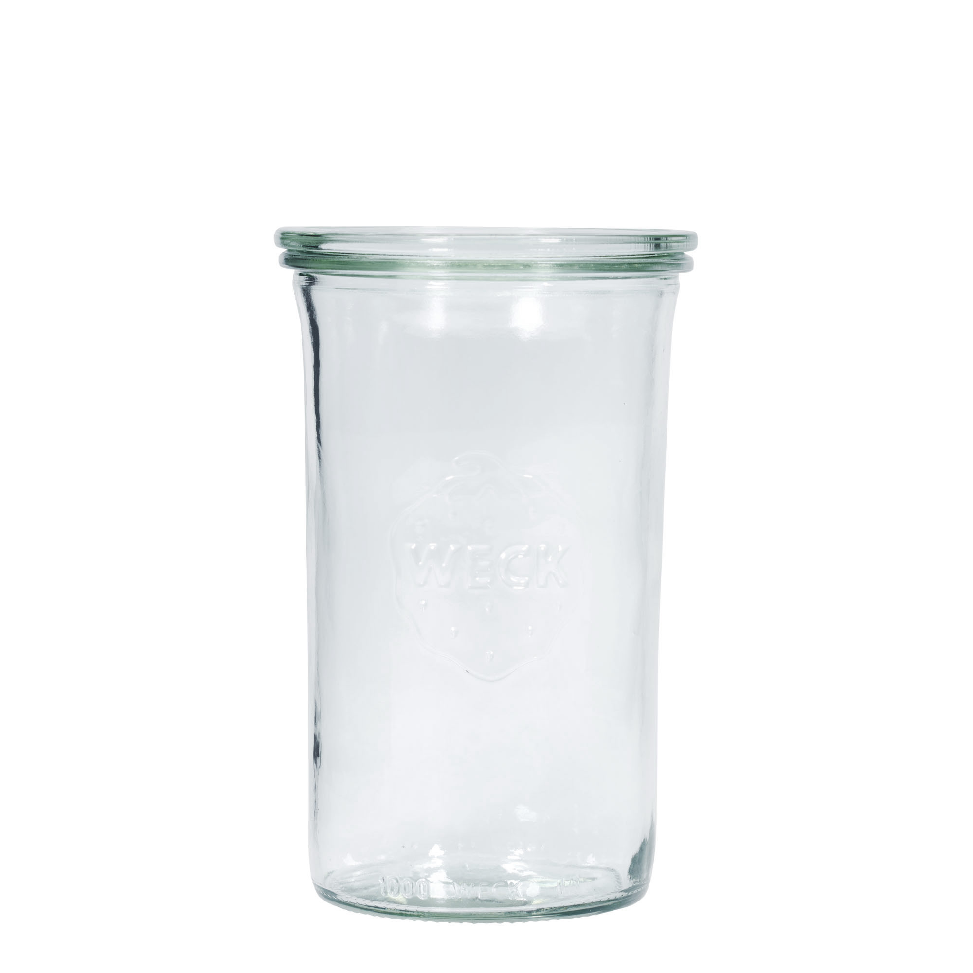 1.000 ml słoik WECK ze ściętym brzegiem, otwór: zaokrąglony brzeg 1.000 ml słoik WECK ze ściętym brzegiem, otwór: zaokrąglony brzeg