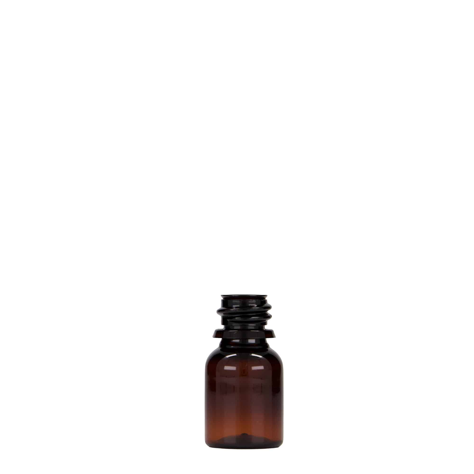 10 ml butelka farmaceutyczna PET 'Easy Living', kolor brązowy, tworzywo sztuczne, zamknięcie: DIN 18 10 ml butelka farmaceutyczna PET 'Easy Living', kolor brązowy, tworzywo sztuczne, zamknięcie: DIN 18
