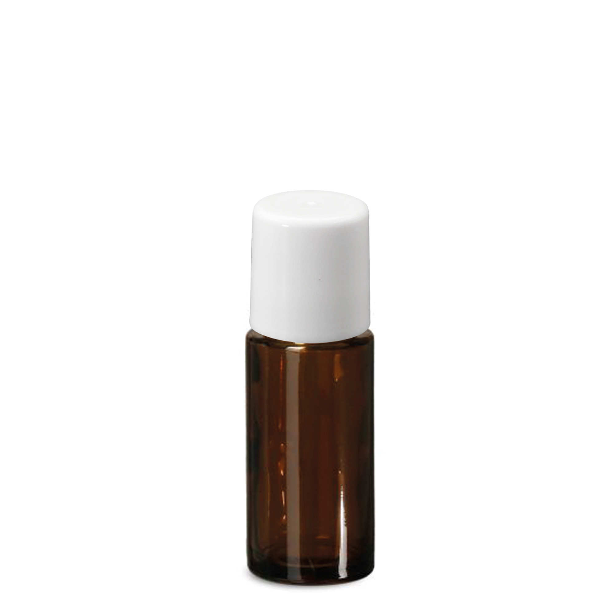 50 ml butelka roll-on, szkło, brązowa, wylot: zakrętka