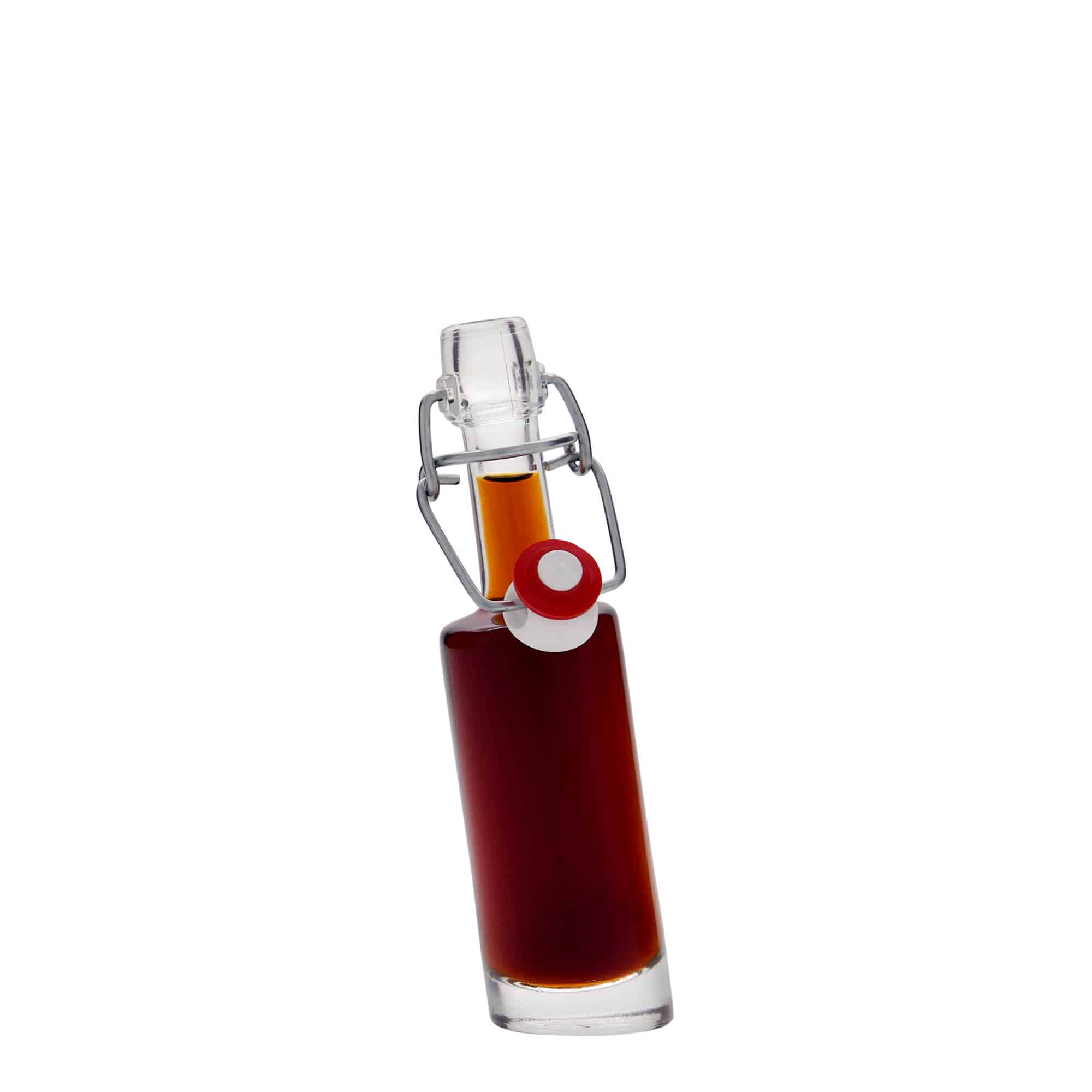 40 ml butelka szklana 'Bounty', szyjka: zamknięcie na klamrę