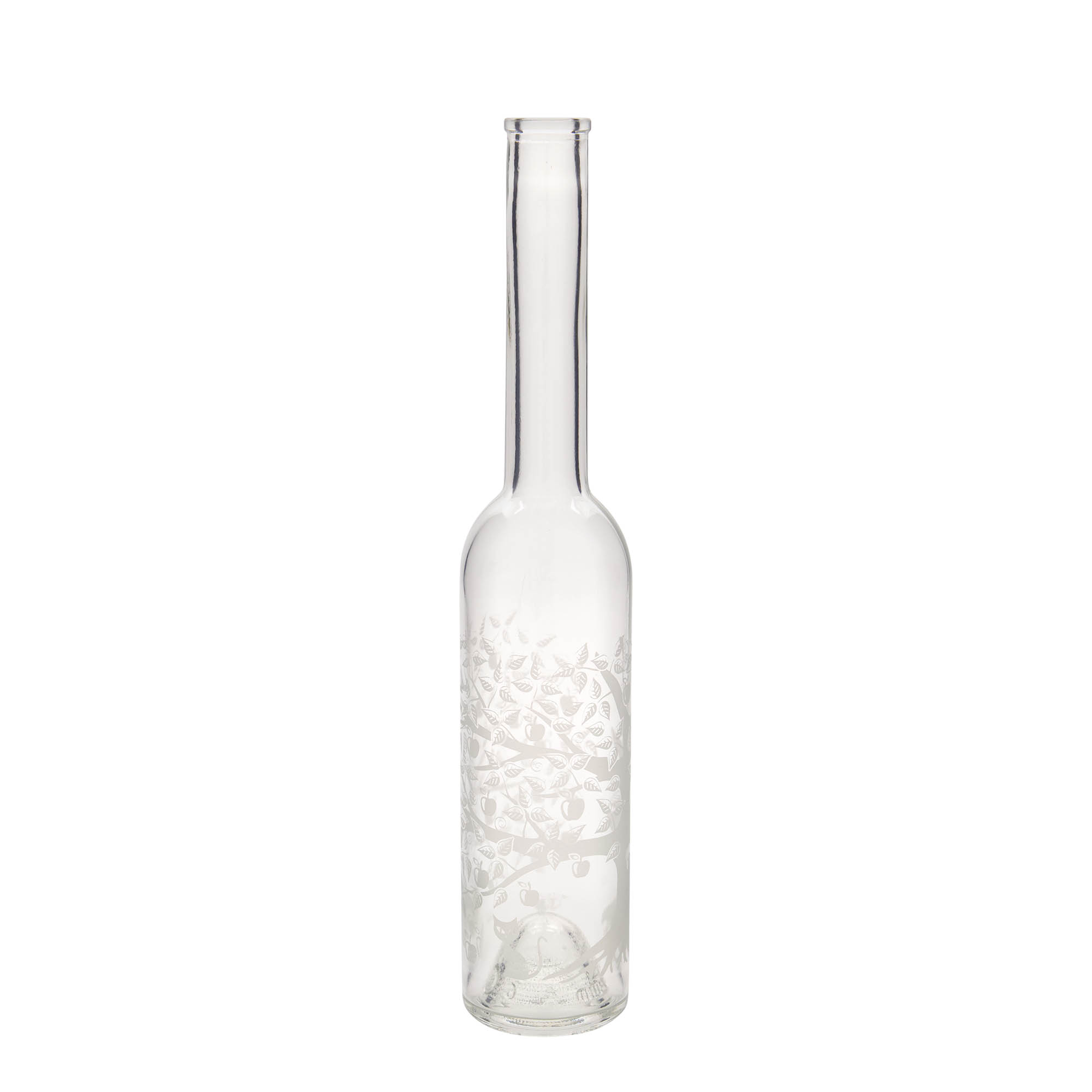 350 ml butelka szklana 'Opera', motyw: jabłoń, korek 350 ml butelka szklana 'Opera', motyw: jabłoń, korek