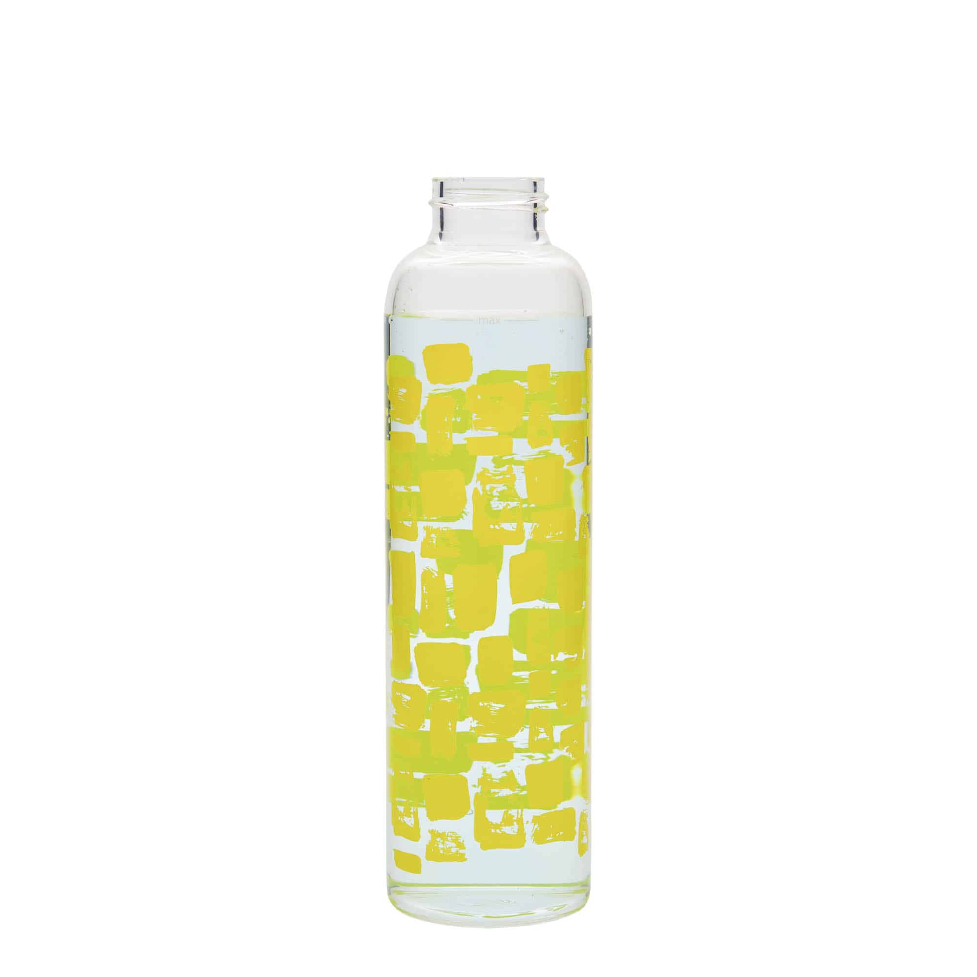 500 ml butelka do picia 'Perseus', wzór: żółte prostokąty, zamknięcie: zakrętka