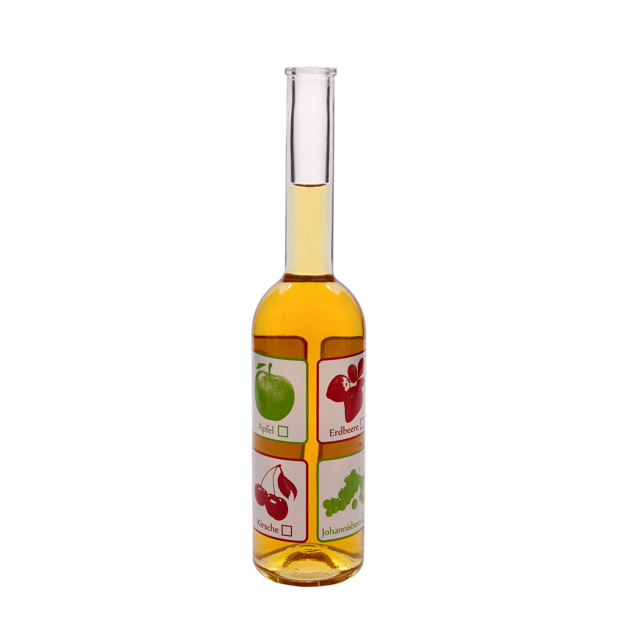 500 ml butelka szklana 'Opera', motyw: owoce, korek