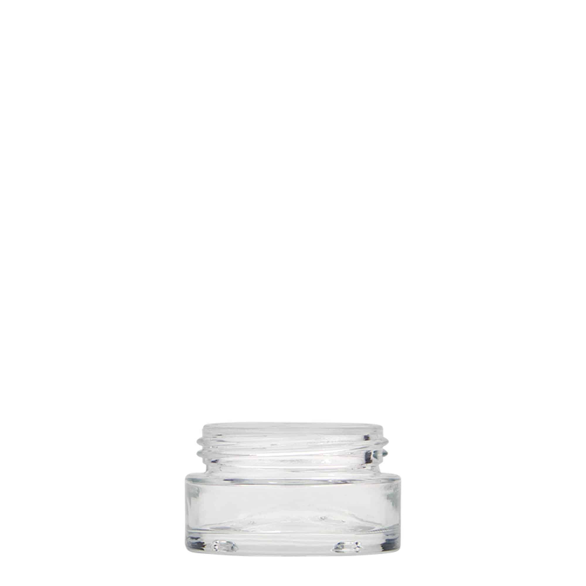 15 ml słoik „Clear Edition”, szkło, wylot: zakrętka na gwint 15 ml słoik „Clear Edition”, szkło, wylot: zakrętka na gwint