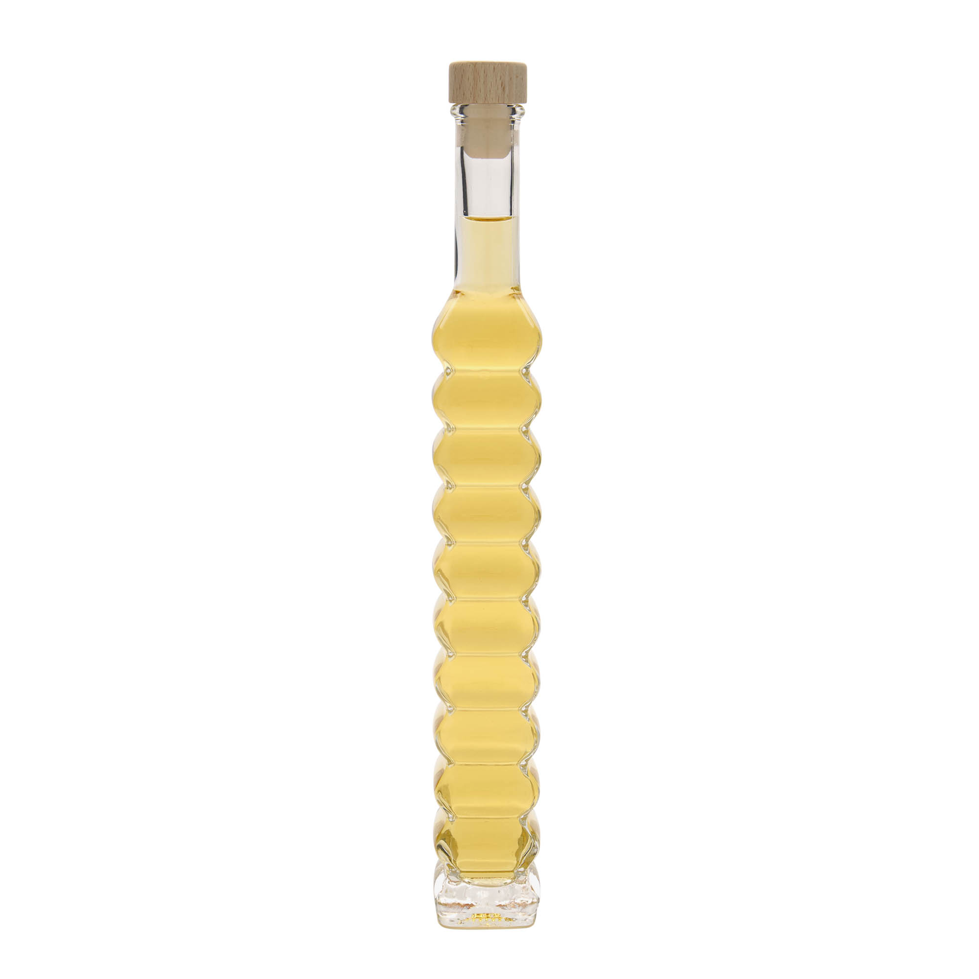 Butelka szklana 200 ml „Roma”, kwadratowa, otwór: korek
