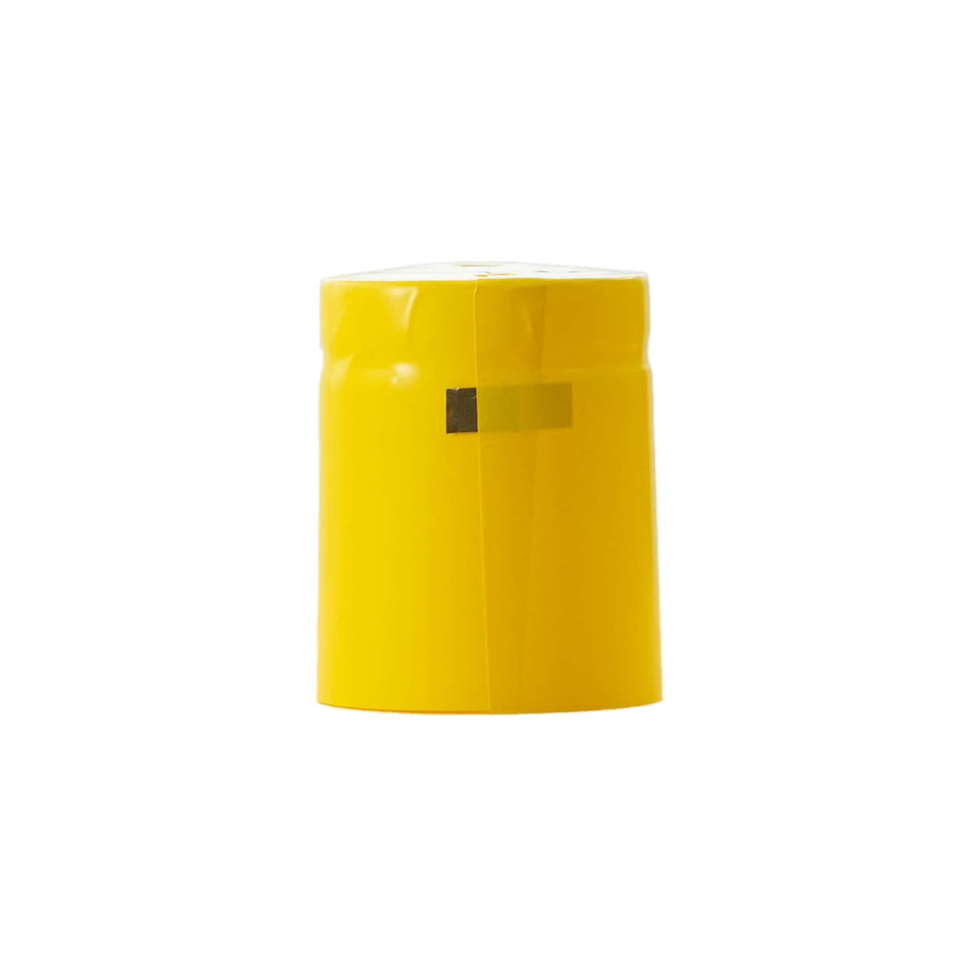 Kapsel termokurczliwa 32x41, tworzywo sztuczne PVC, żółta