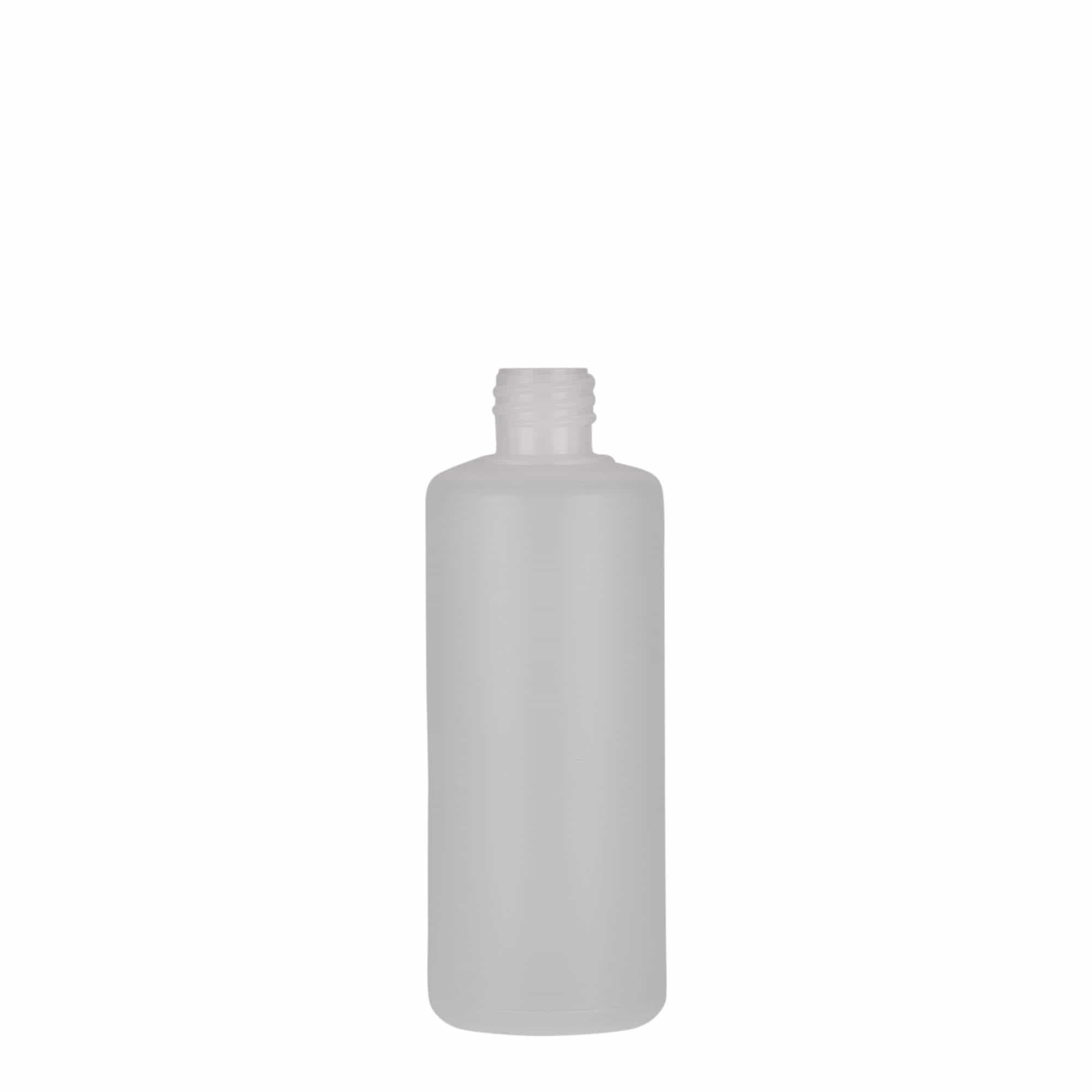 100 ml butelka okrągła, tworzywo sztuczne PE, naturalny kolor, szyjka: zakrętka