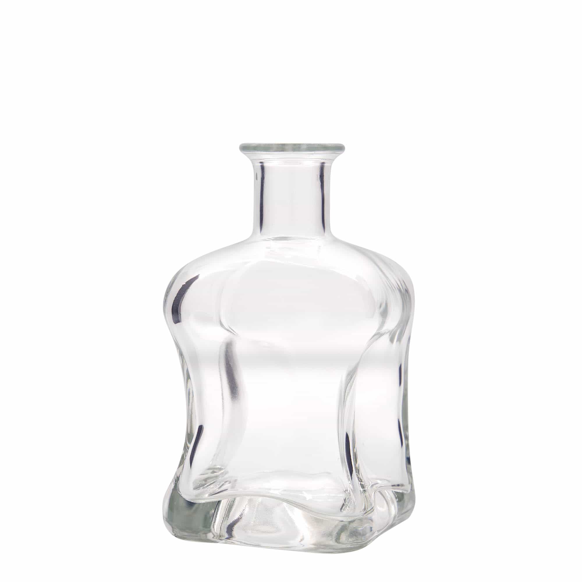 500 ml butelka szklana 'Dublin', kwadratowa, zamknięcie: korek