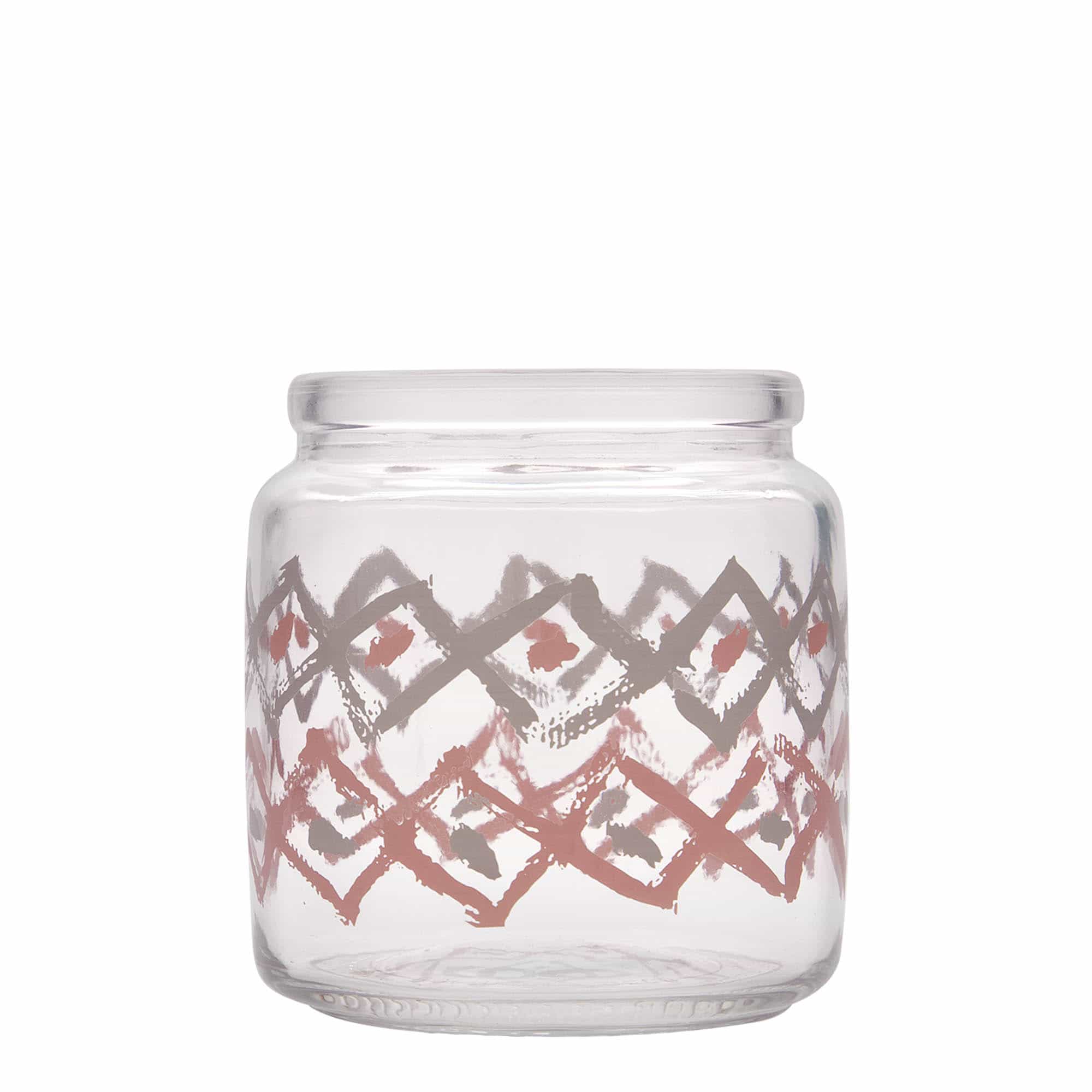 750 ml szklana butelka z korkiem 'Giara', motyw: Manolibera rosa, wylot: korek 750 ml szklana butelka z korkiem 'Giara', motyw: Manolibera rosa, wylot: korek