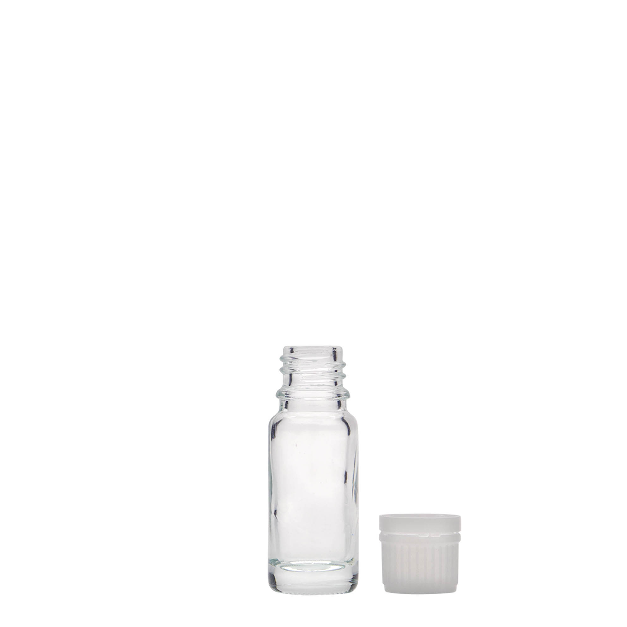 10 ml butelka medyczna, szkło, szyjka: DIN 18 10 ml butelka medyczna, szkło, szyjka: DIN 18