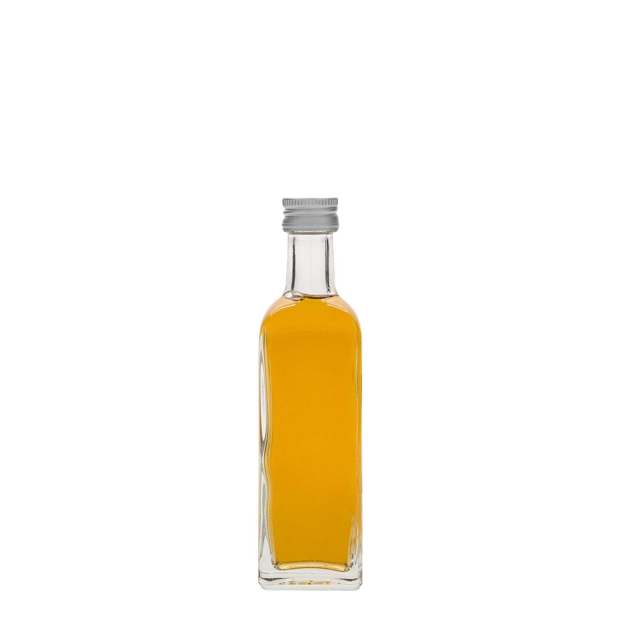 60 ml butelka szklana „Marasca”, kwadratowa, gwint: PP 18